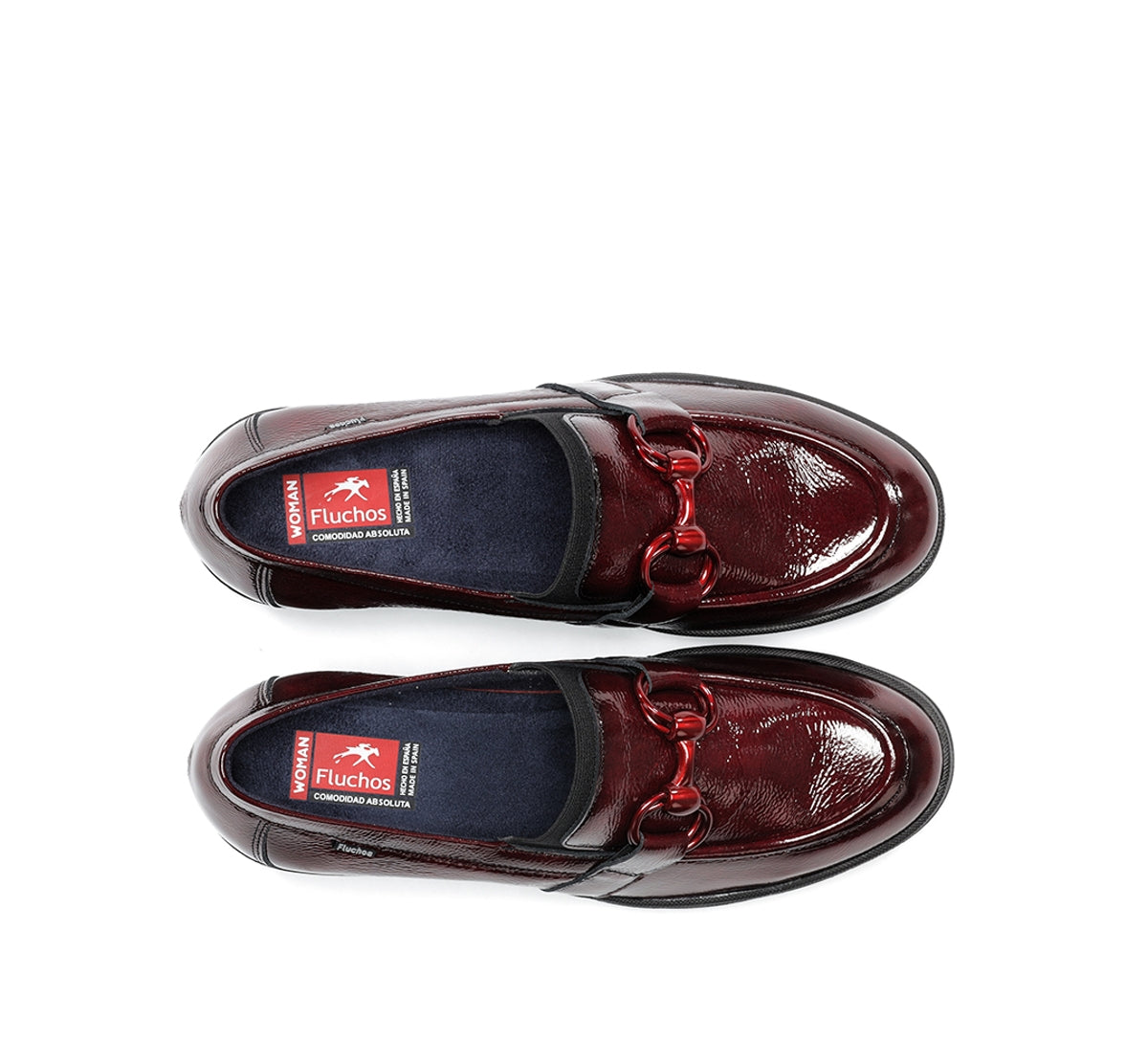 Fluchos Fugaz F2111 mocassins femme rouges