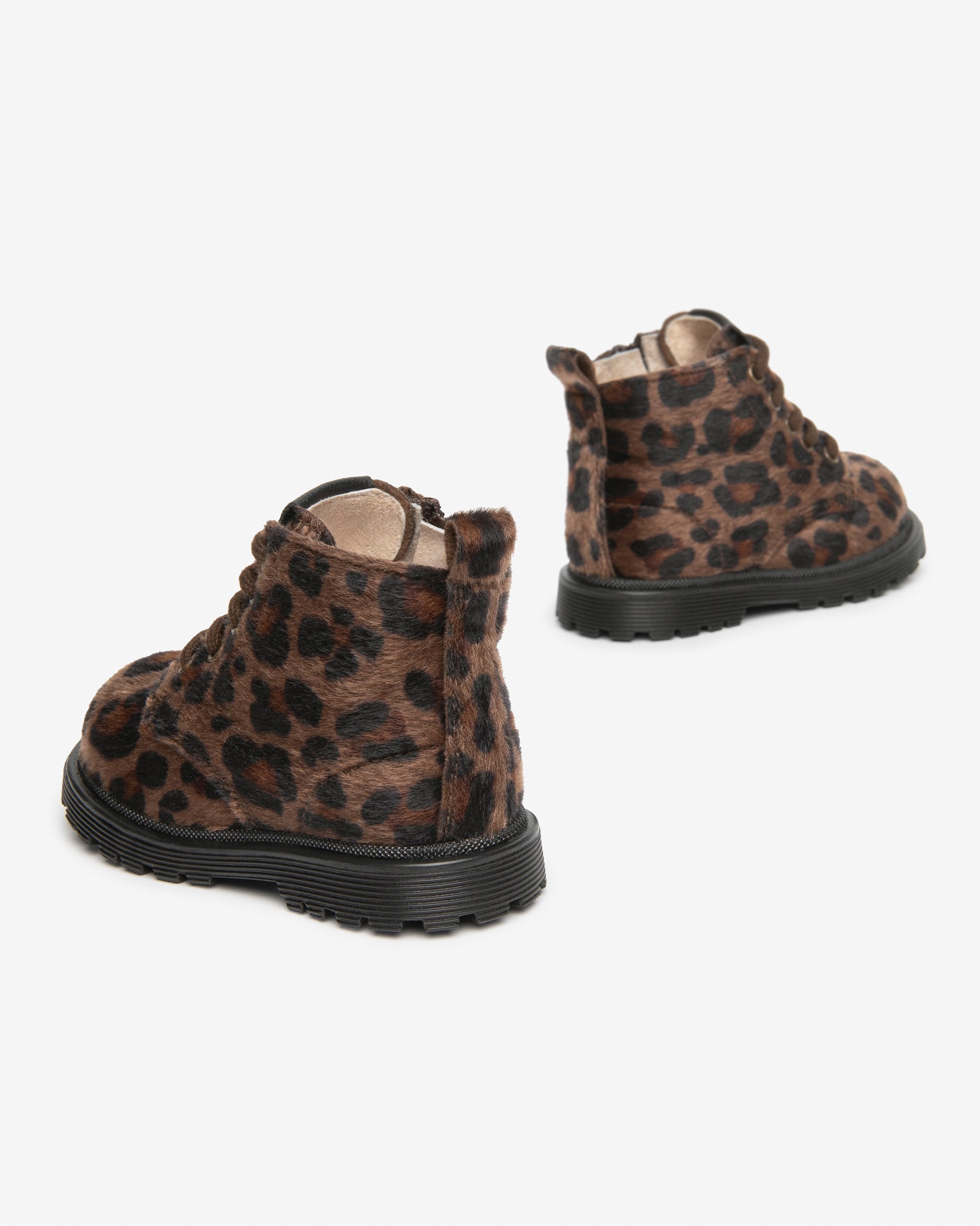Nero Giardini Combat Boots fille cuir léopard pointure 24