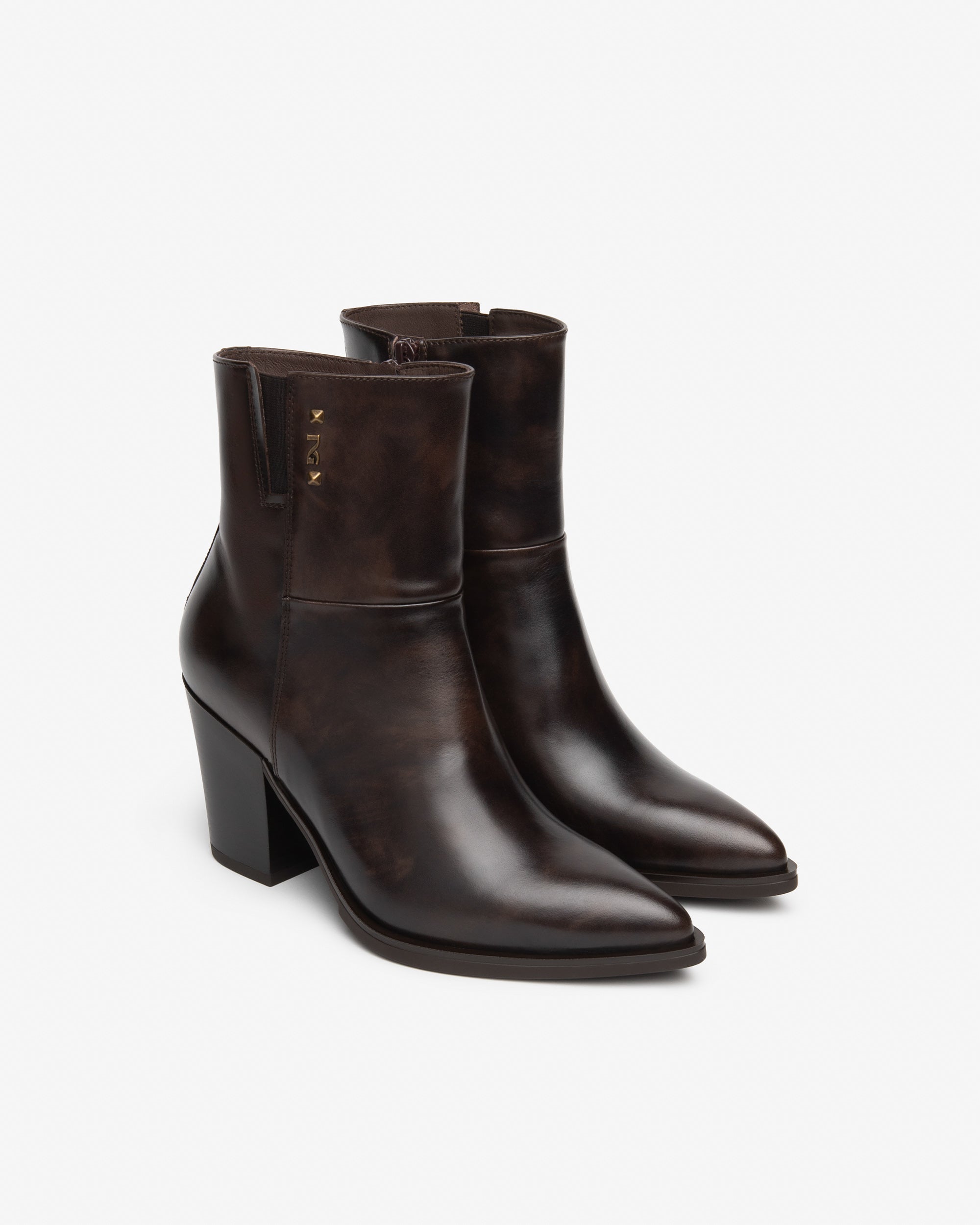 Nero Giardini Booties Bottines Cuir Femme Talon 80