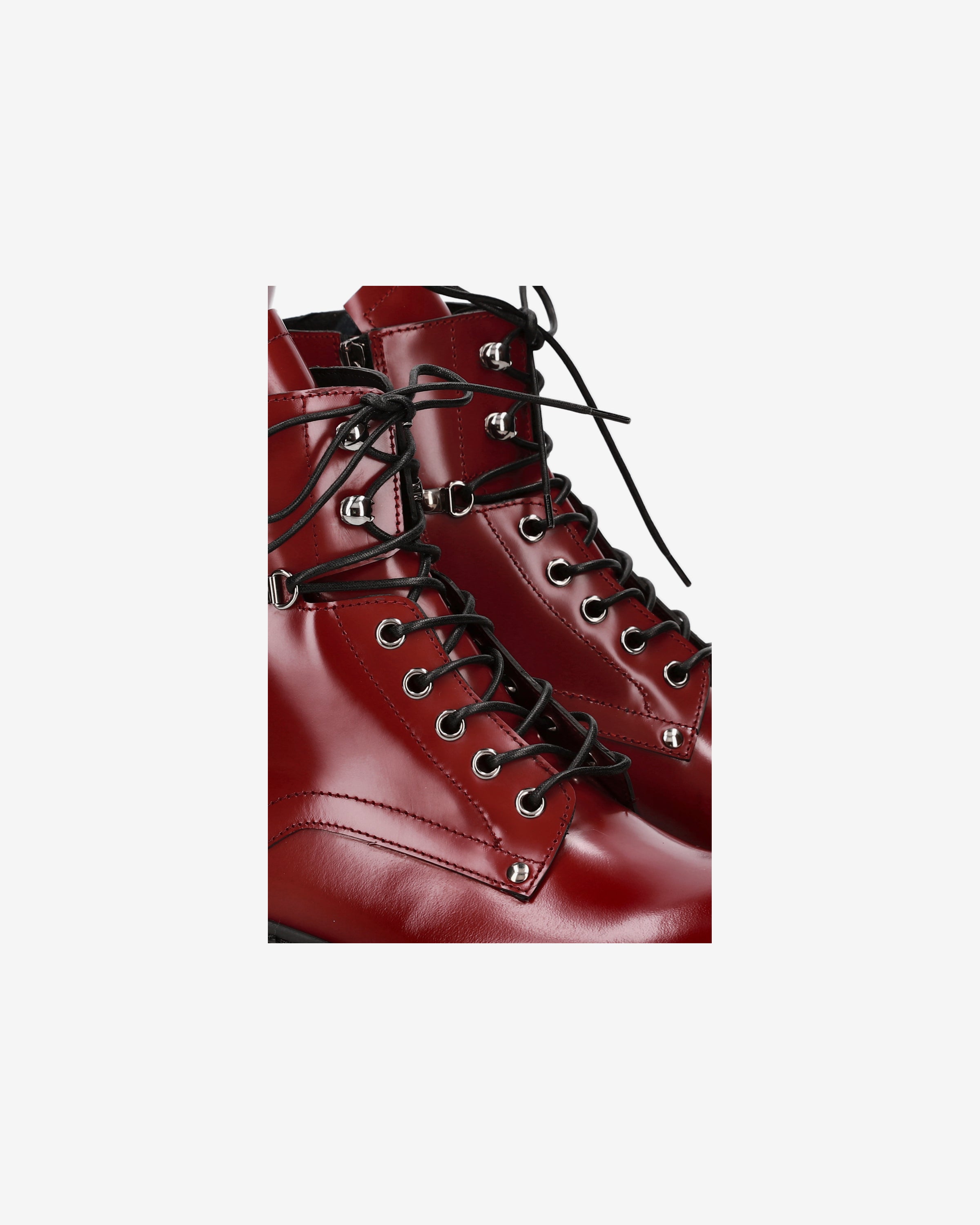 Premiata Anfibio bottines cuir rouge plateforme pointure 35-41,5
