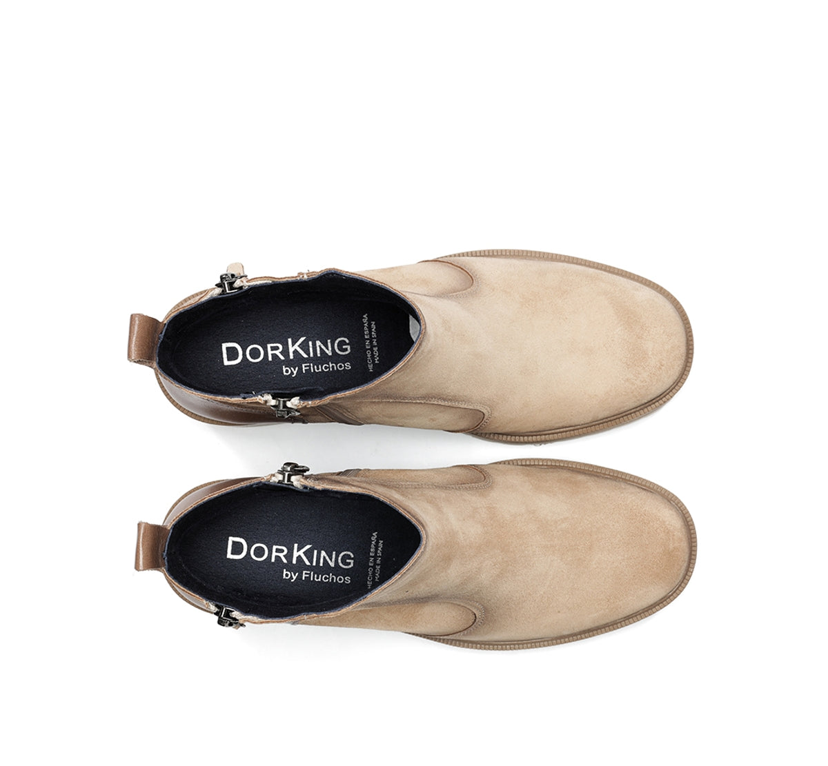 Dorking Sarah D9353 bottines femme taupe plateforme