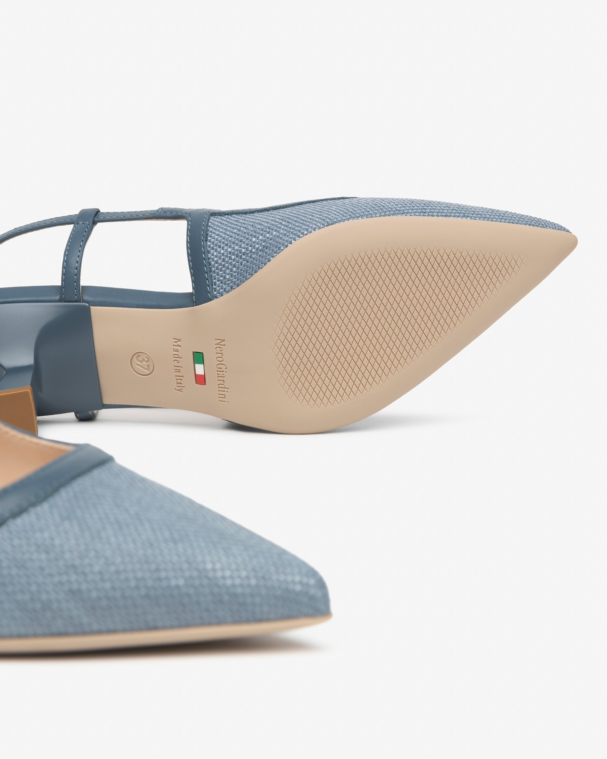 Nero Giardini Slingback escarpins femme cuir tissu