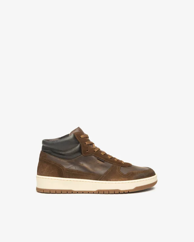 Nero Giardini Sneakers baskets homme cuir montante
