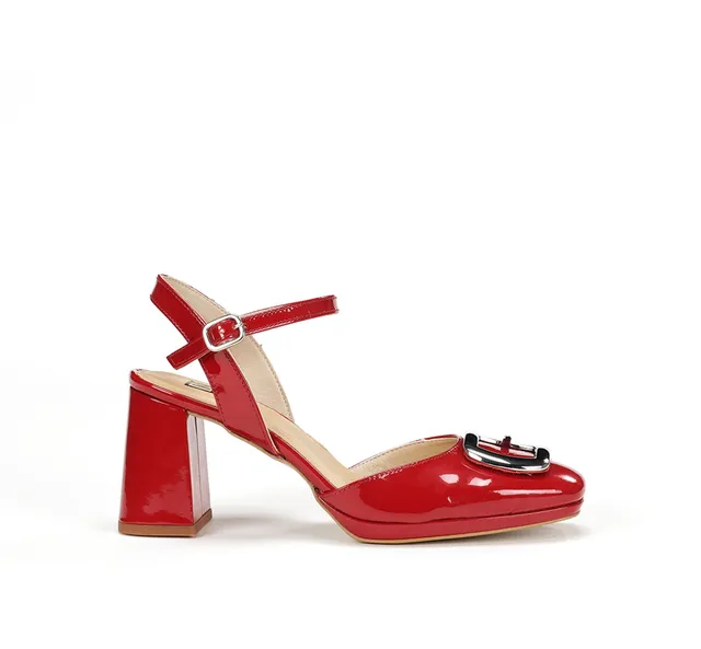 Fluchos Dorking Karla D9264 sandale rouge talon