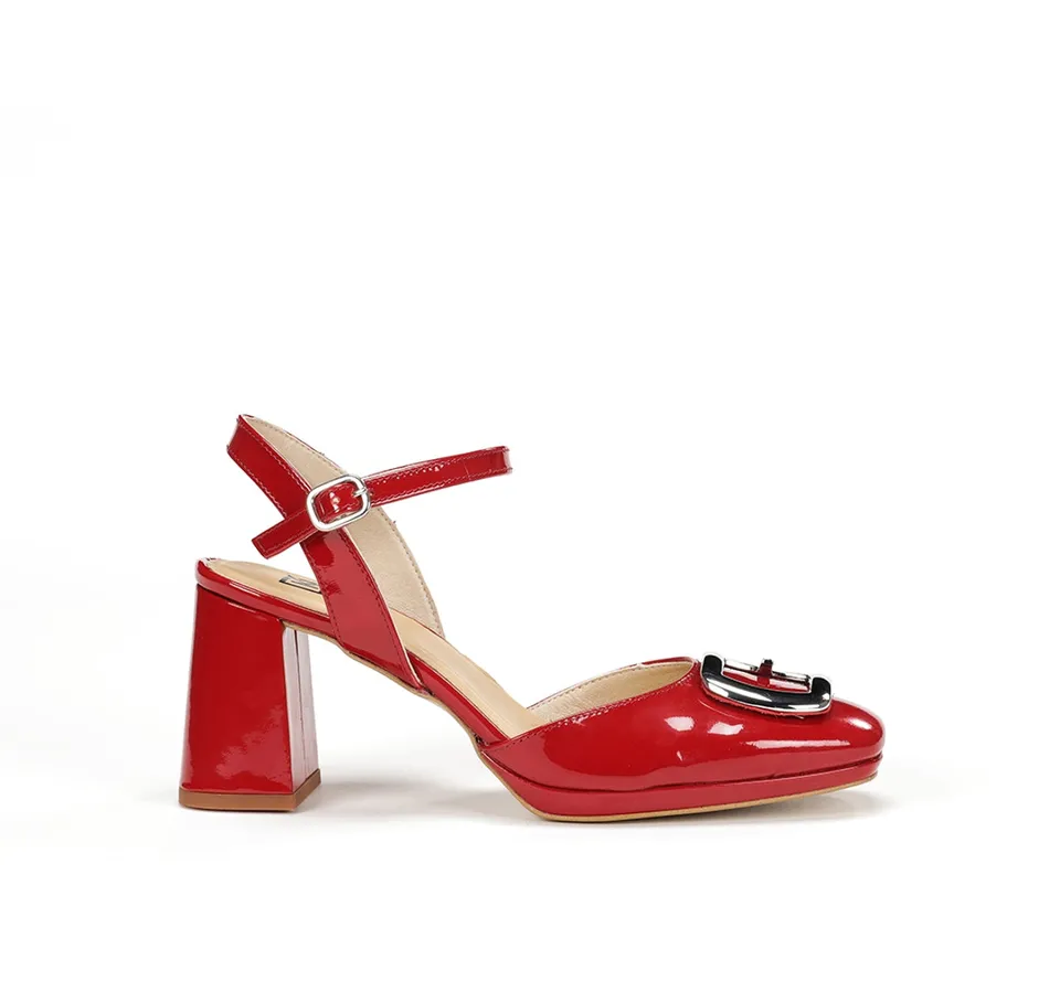 Fluchos Dorking Karla D9264 sandale rouge talon