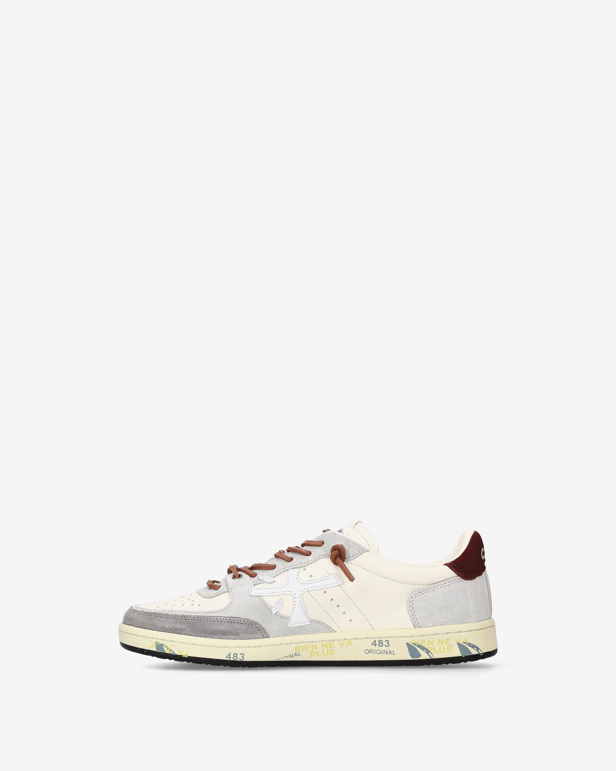 Premiata Bskt Clay 7616 sneakers cuir blanc