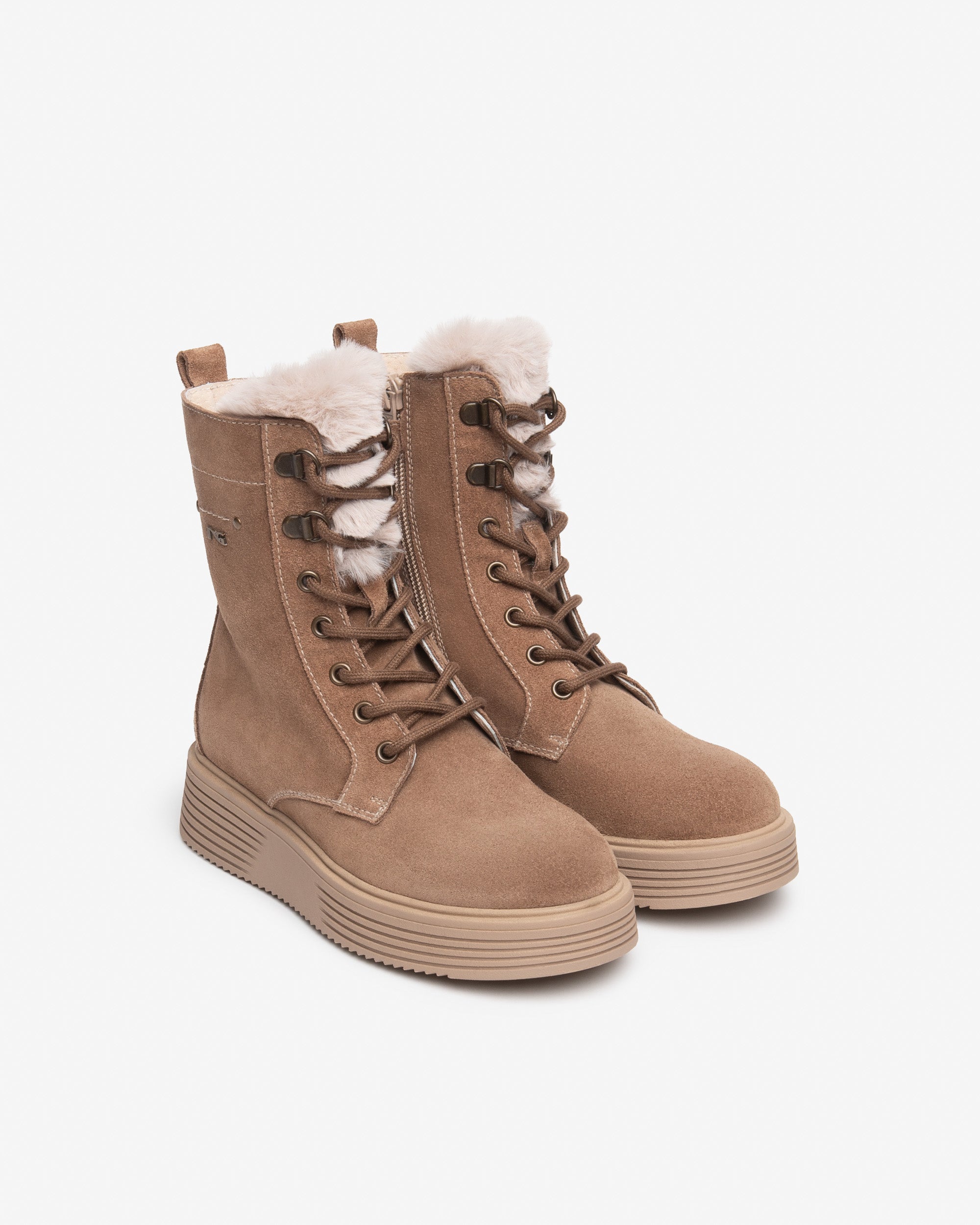 Nero Giardini Combat Boots rangers daim fille 35 zip