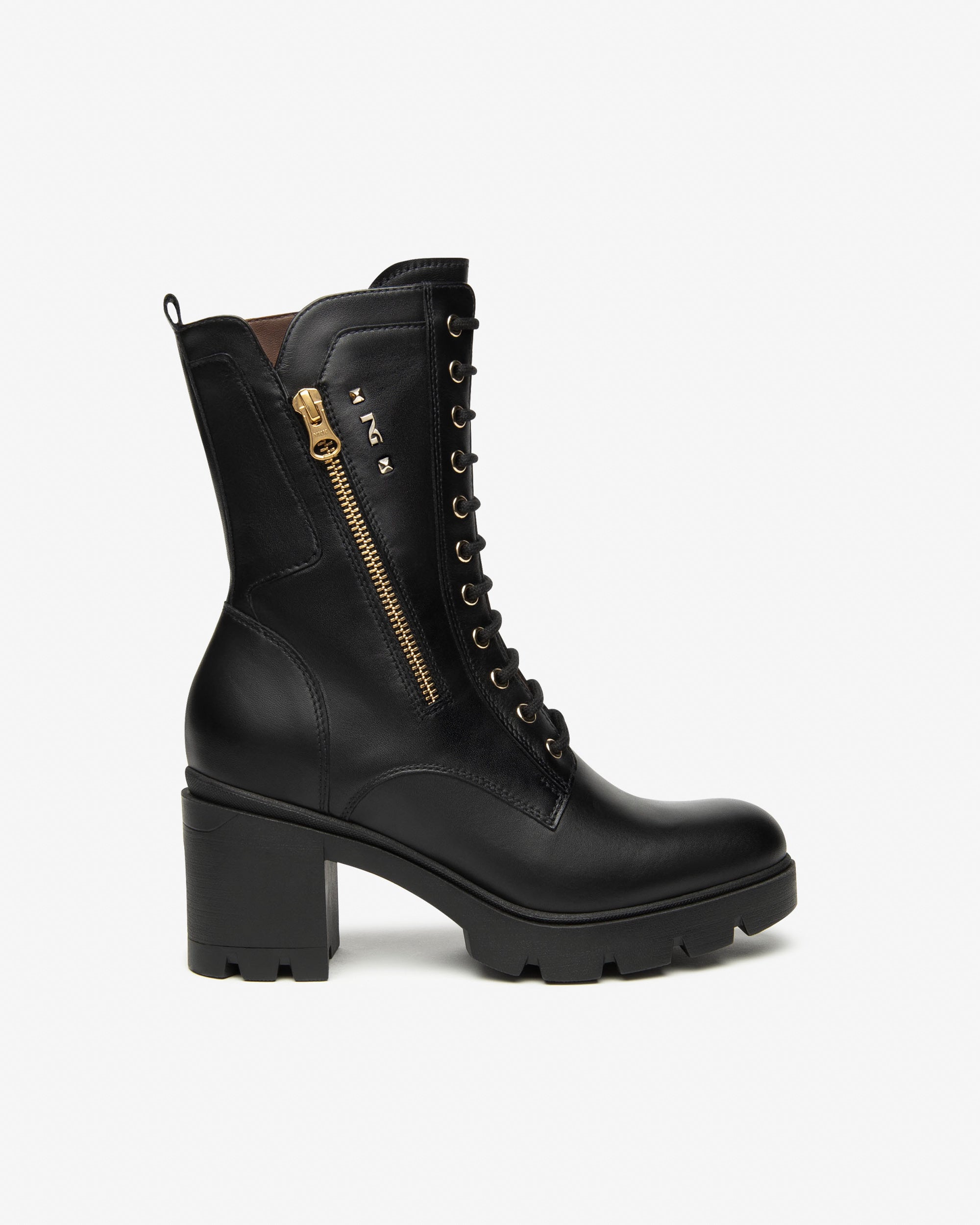 Nero Giardini Combat Boots bottines cuir femme
