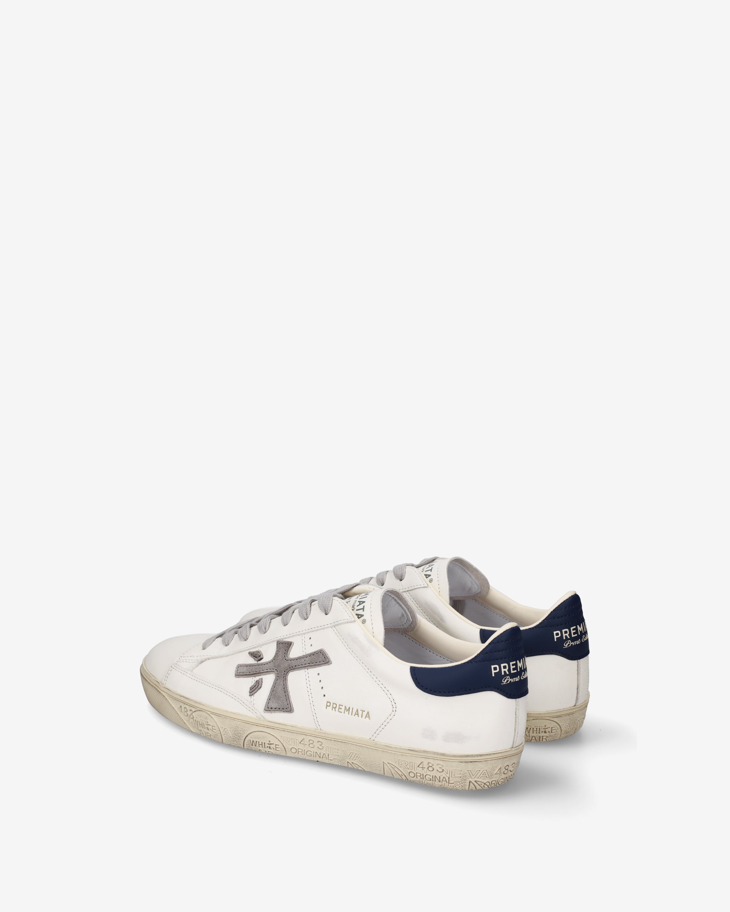 Premiata Steven 8479 sneakers cuir creme homme