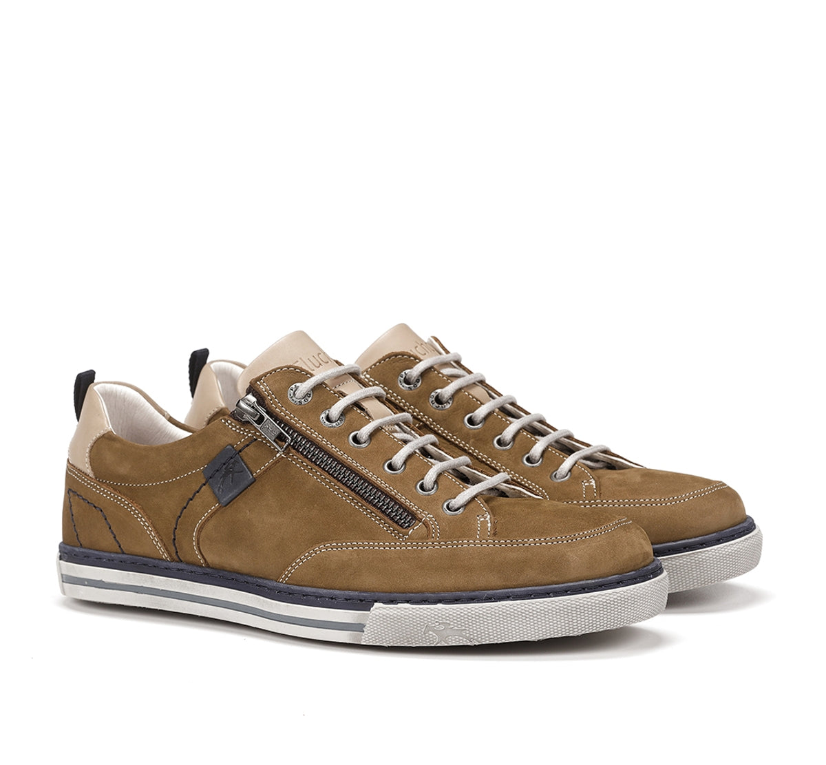Fluchos Quebec 9376 chaussure sport verte homme cuir