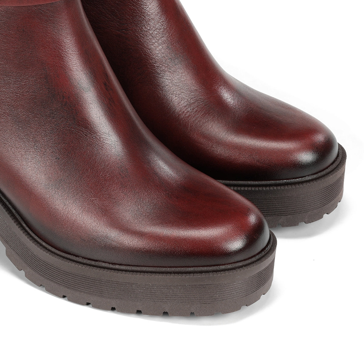 Dorking Sarah D9573 bottines bordeaux talon large