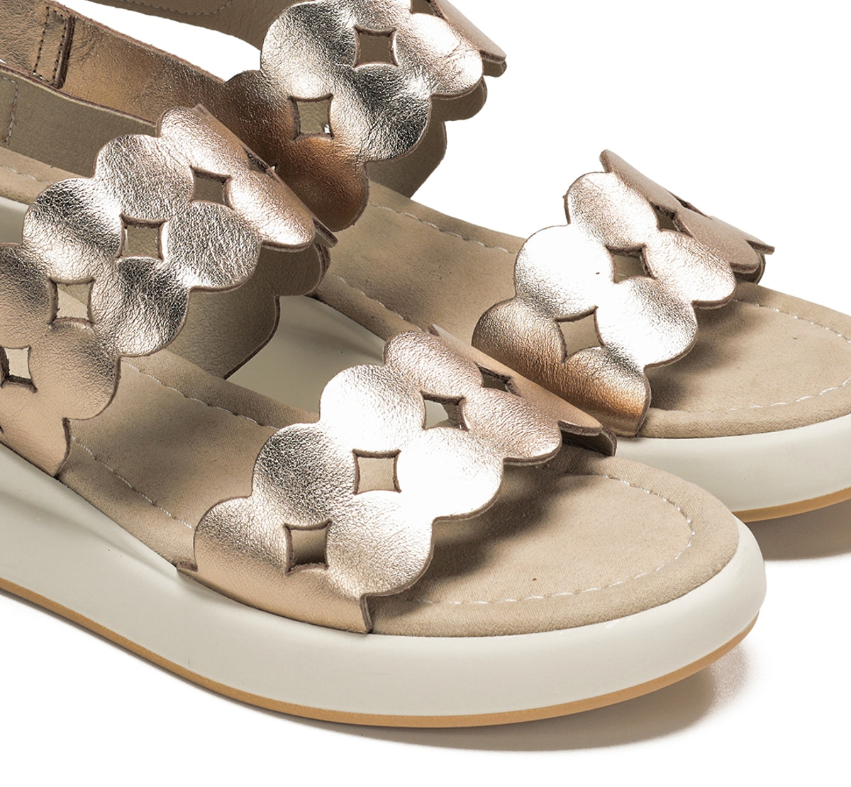 Dorking Slam D9291 sandales femme doré tressé