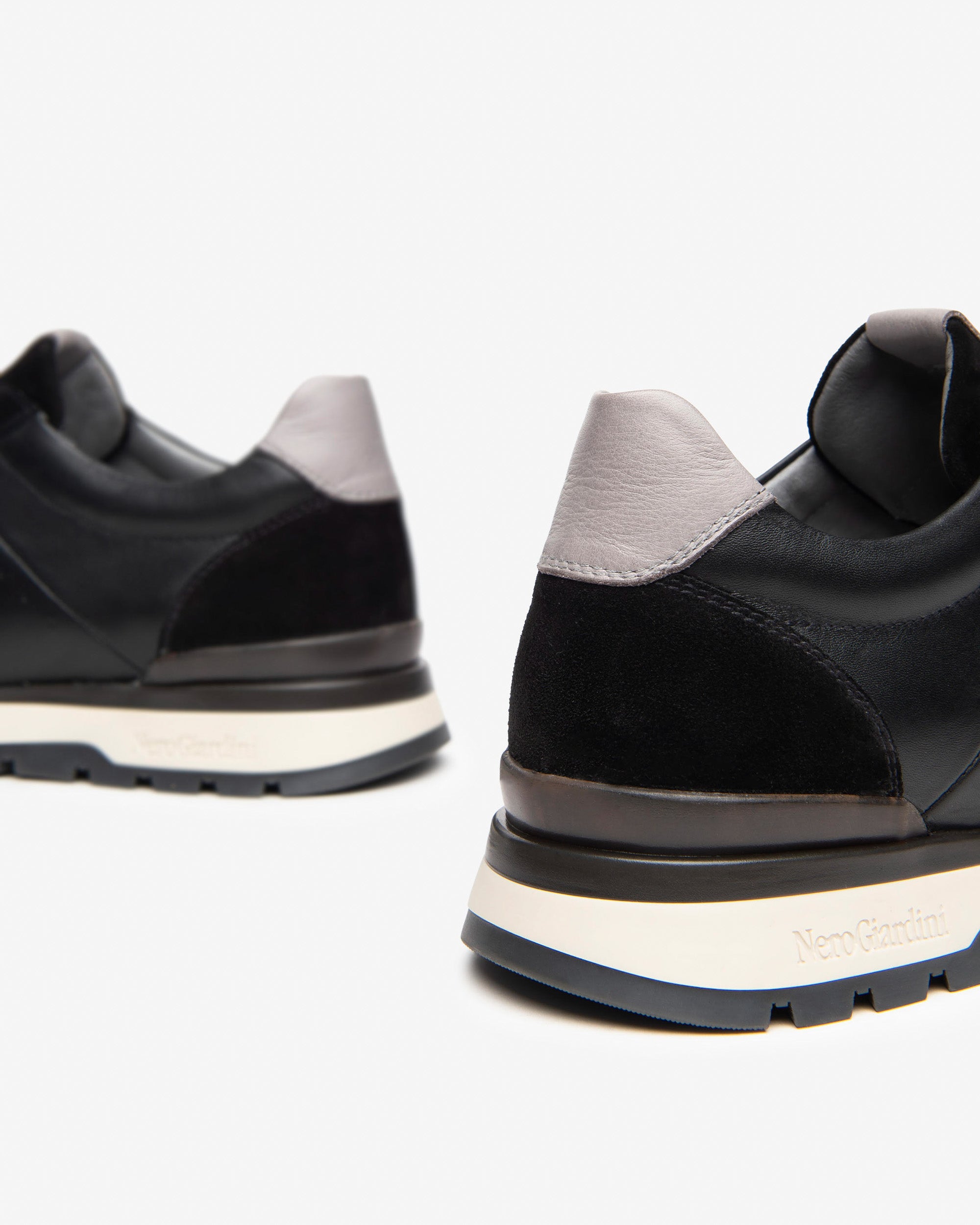 Nero Giardini Sneakers baskets cuir homme daim