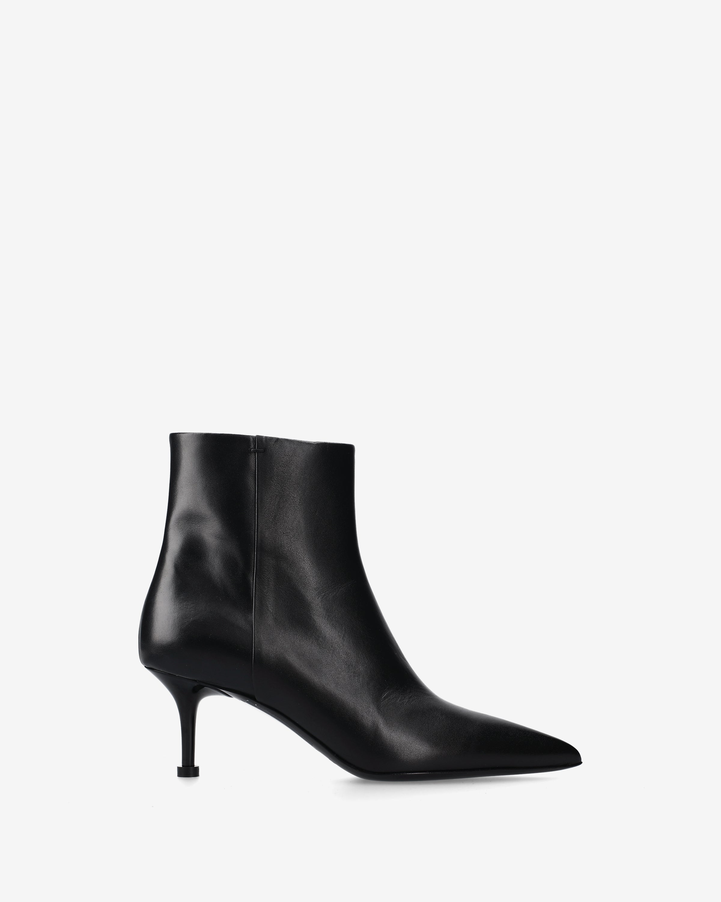 Premiata Boots bottines femme noir cuir talon 65 mm