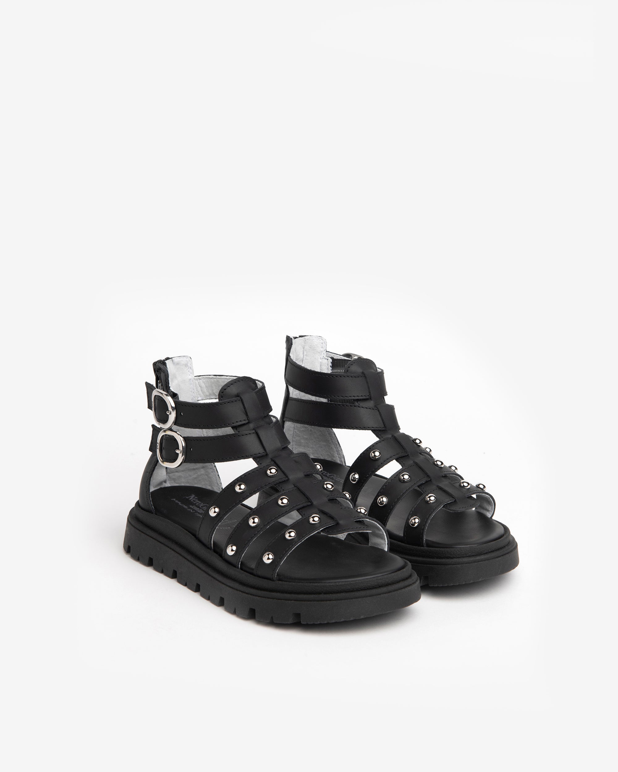 Nero Giardini Sandals sandales fille cuir spartiates boucles