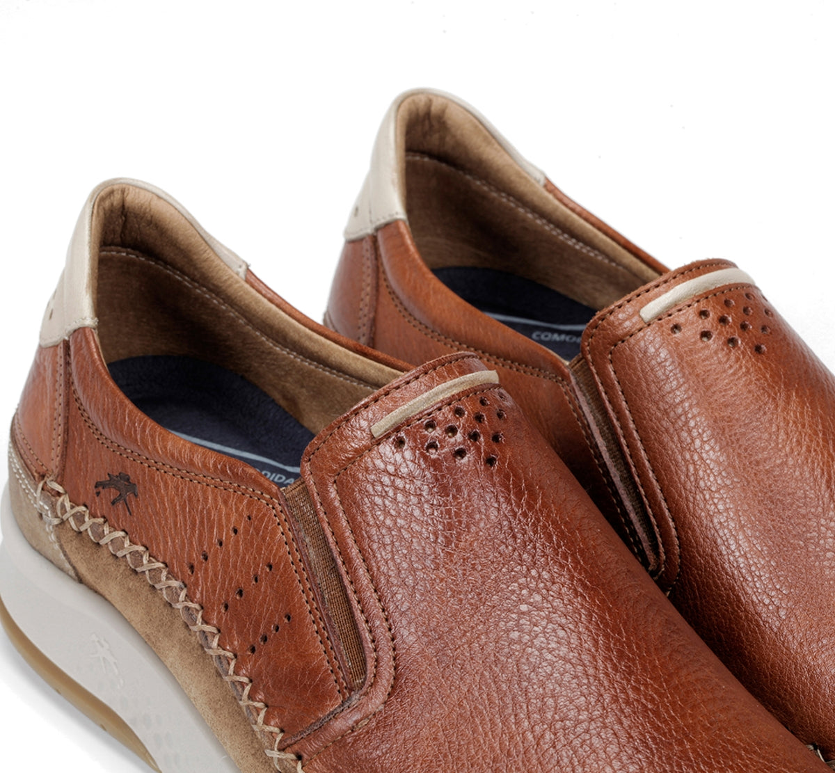 Fluchos Maui F0794 slip-on homme marron cuir casual