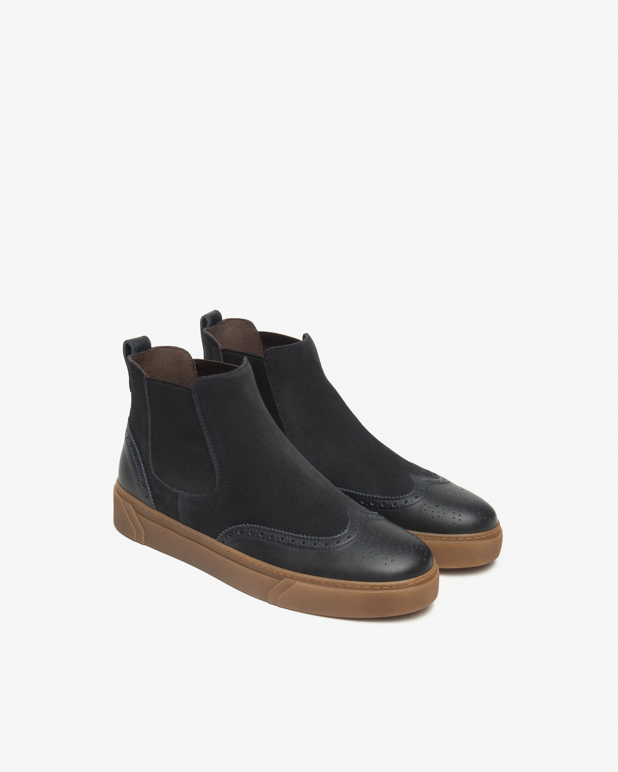 Nero Giardini Chelsea Boots cuir homme daim