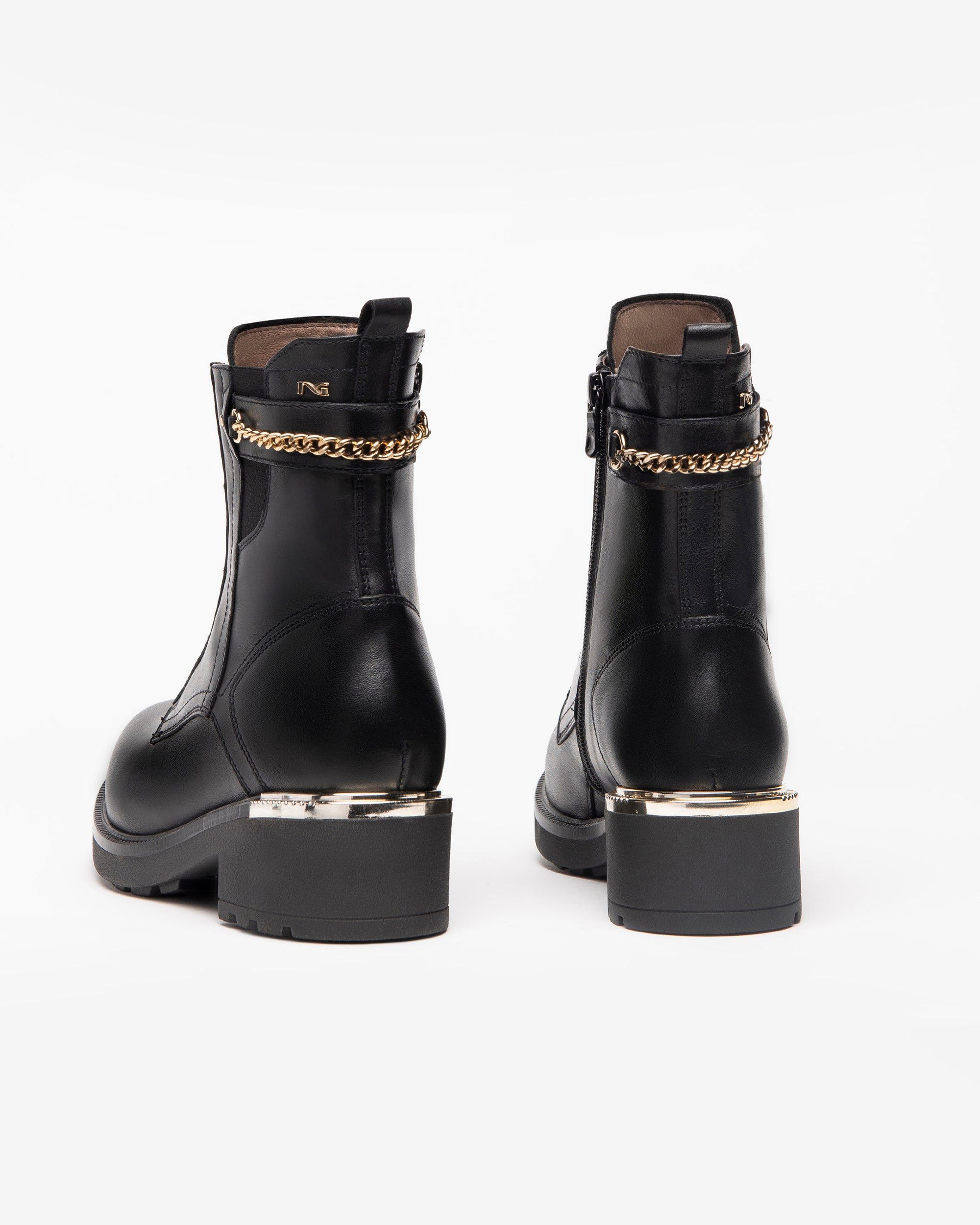 Nero Giardini Combat Boots bottines cuir femme automne hiver