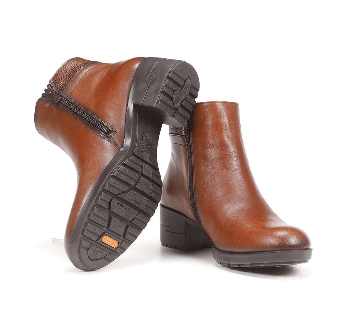 Fluchos Aliss F1367 bottines marron cuir femme
