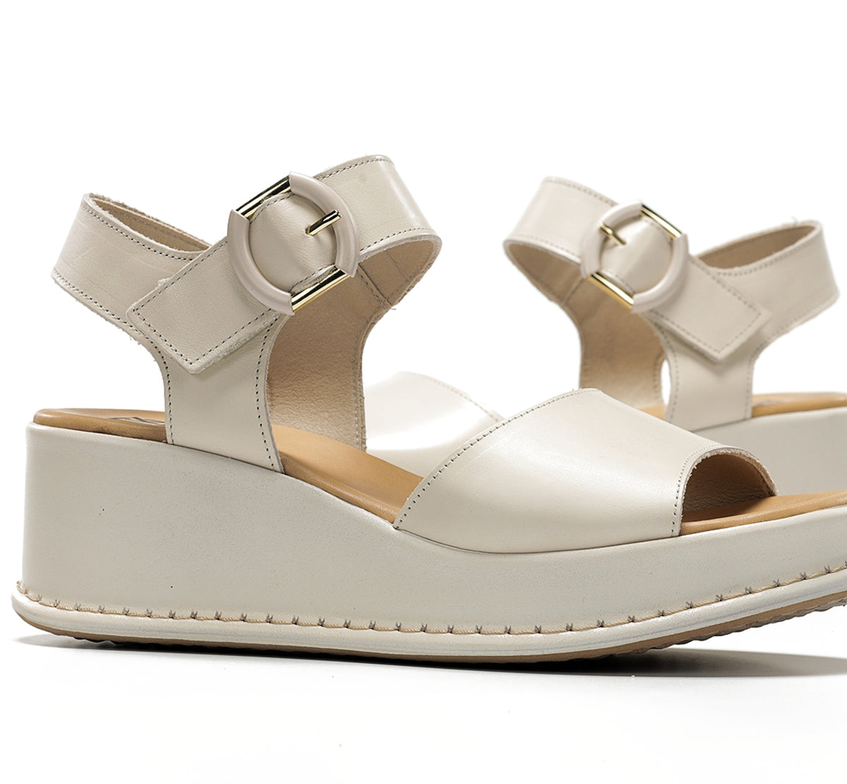 Dorking Windy D9649 sandale femme blanc plateforme