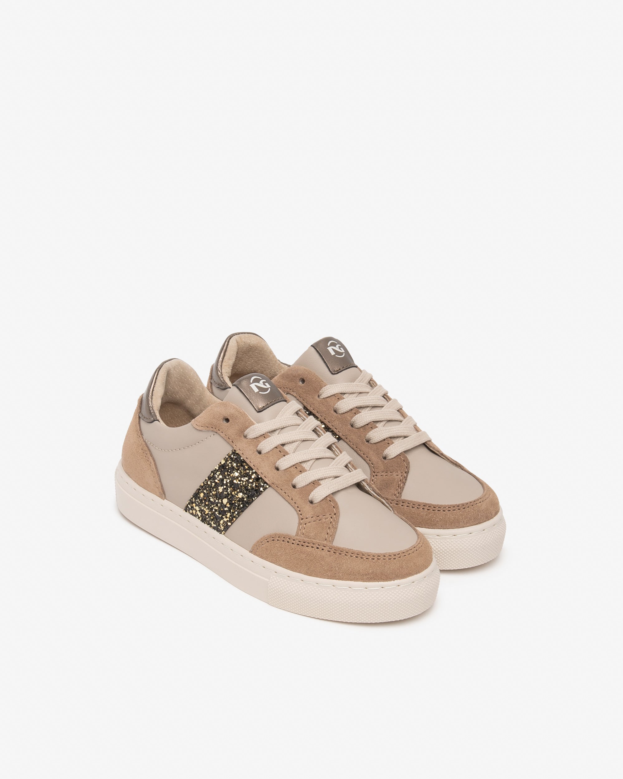 Nero Giardini Sneakers baskets fille daim cuir paillettes 24-39