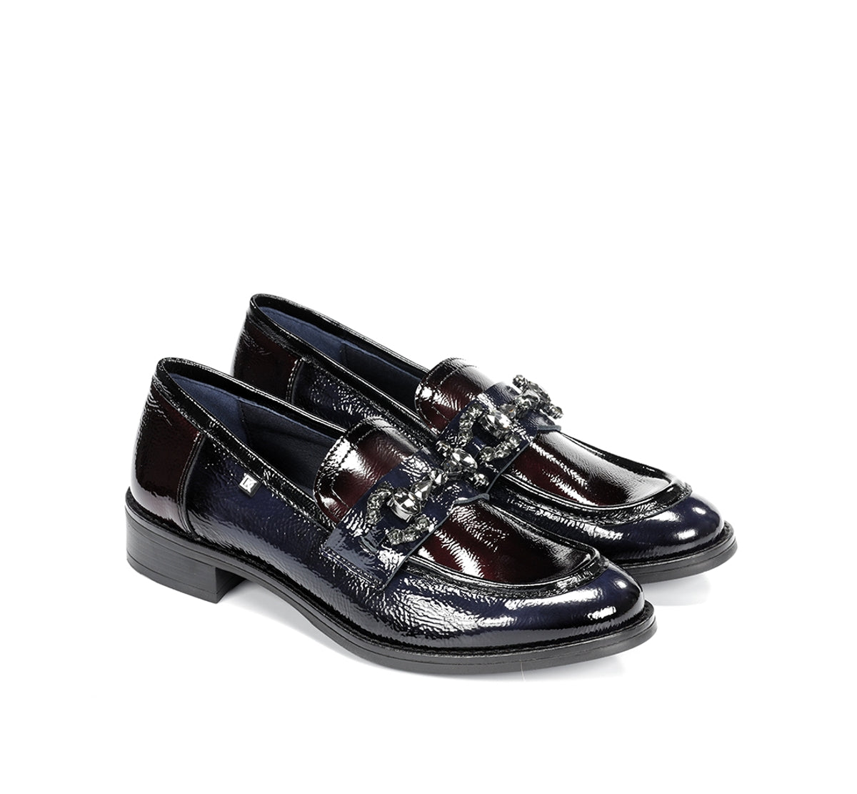 Dorking Harvard D9118 mocassin bleu femme