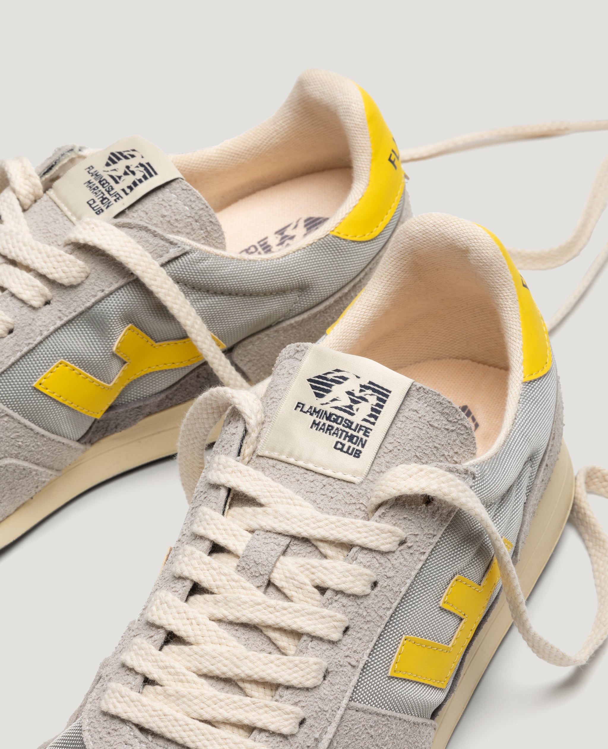 Flamingos Life Marathon Club Gray Lemon baskets vegan gris