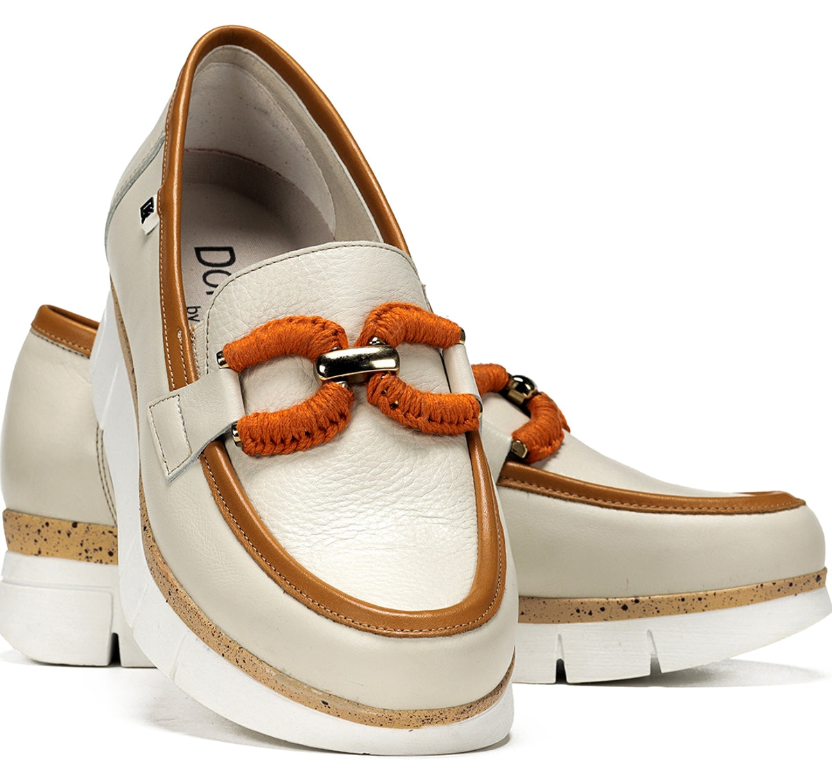 Dorking India D9298 mocassins taupe femme