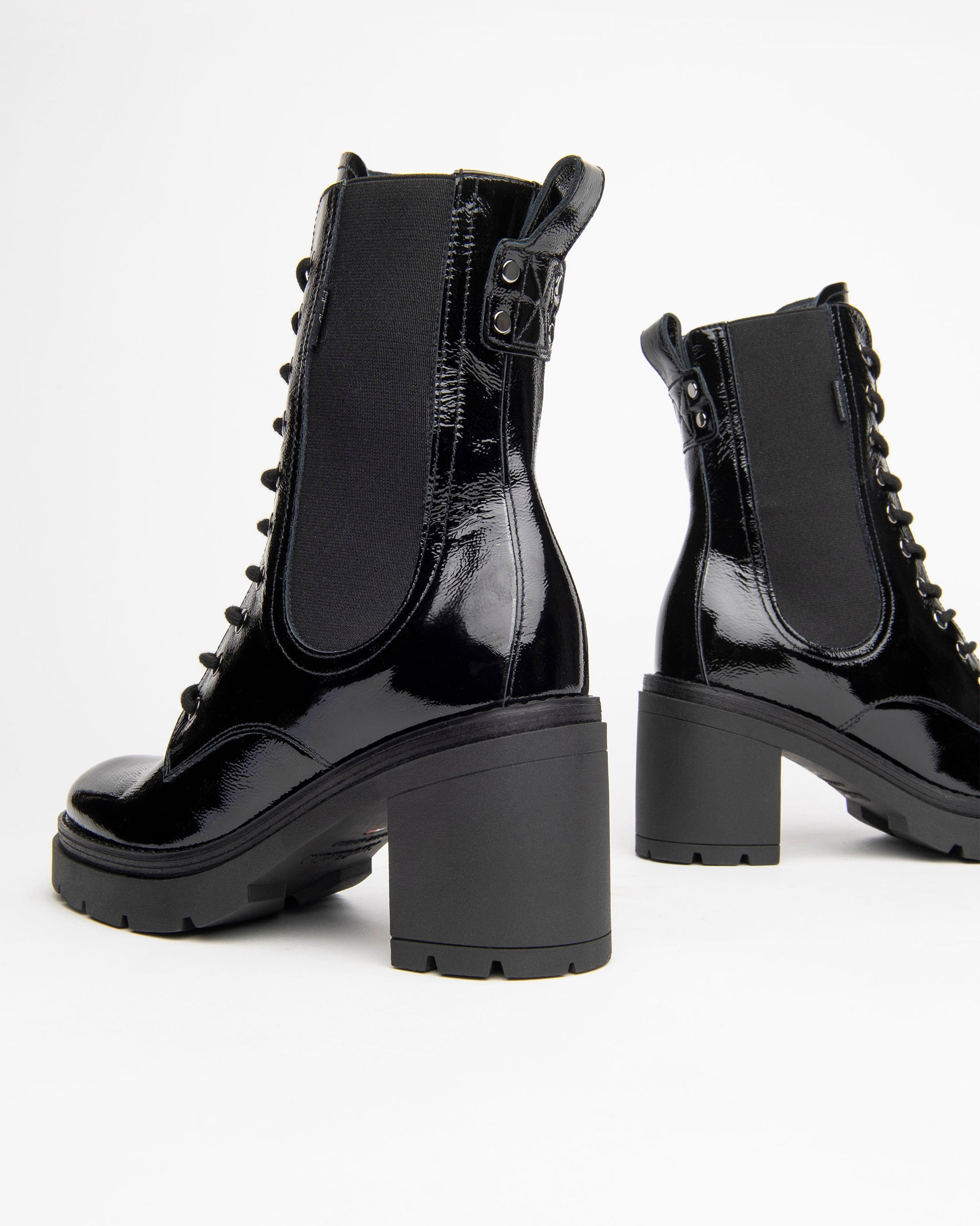 Nero Giardini Combat Boots rangers vernis femme