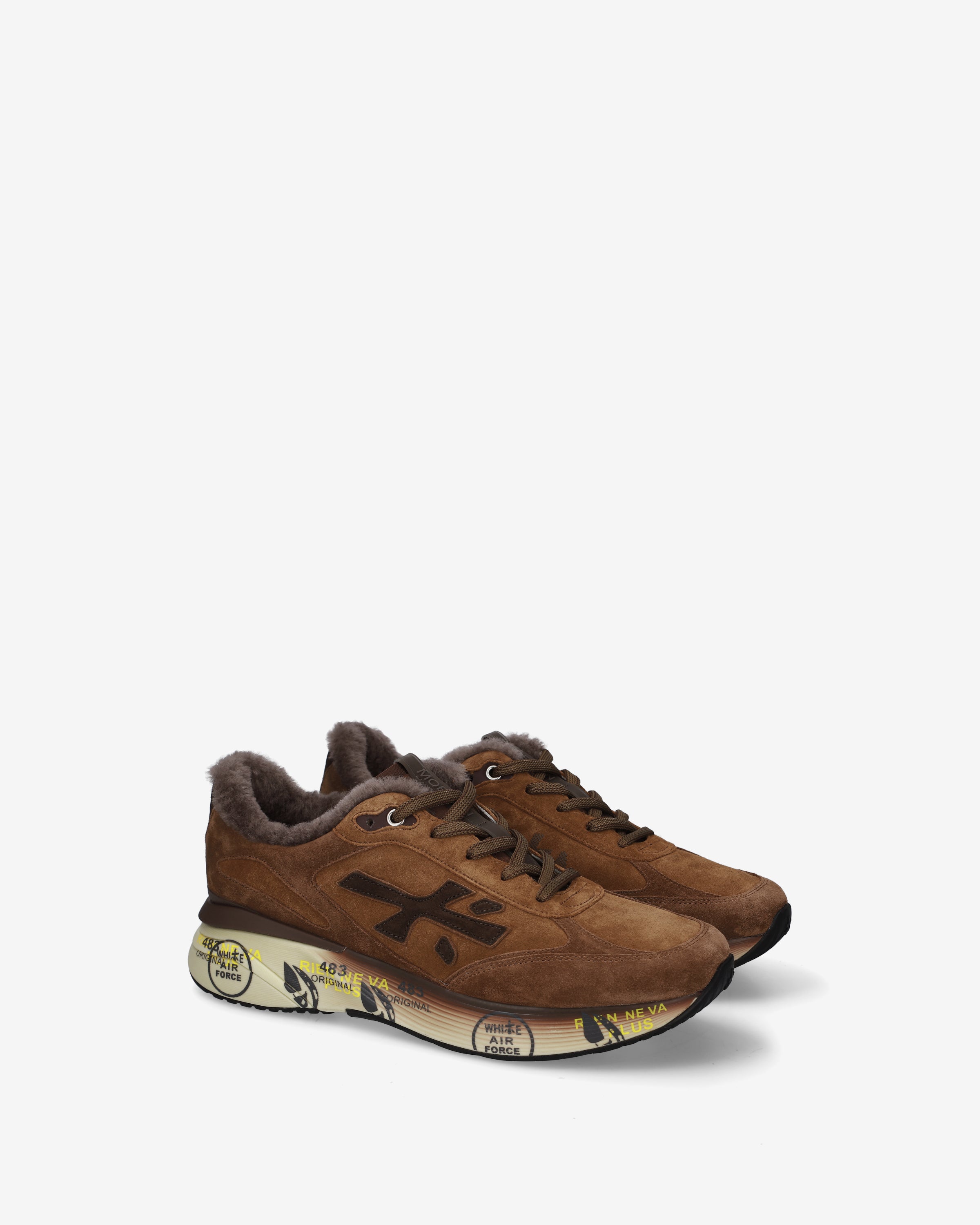 Premiata Moerun 8539m sneakers homme marron daim