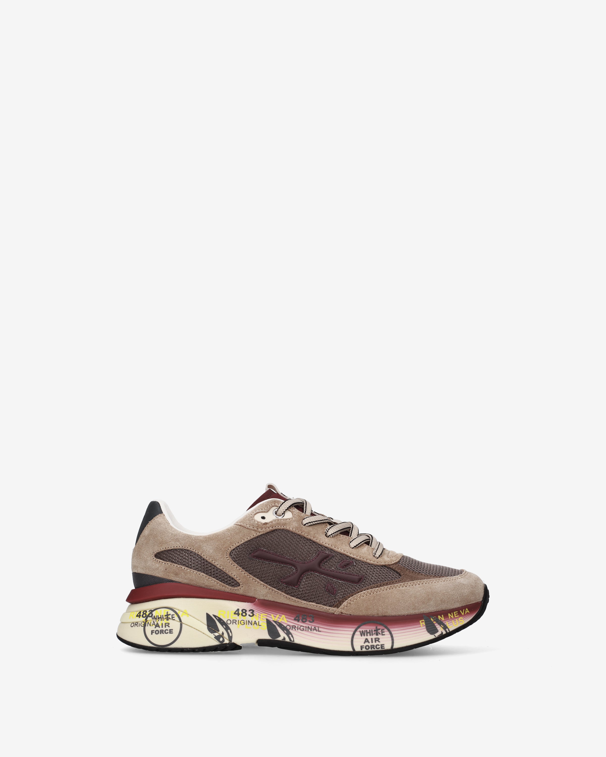 Premiata Moerun 8538 sneakers beige bordeaux