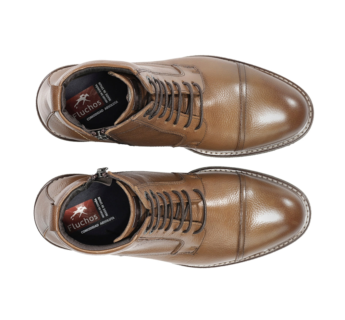 Fluchos Kasper F1822 bottes marron cuir homme confort