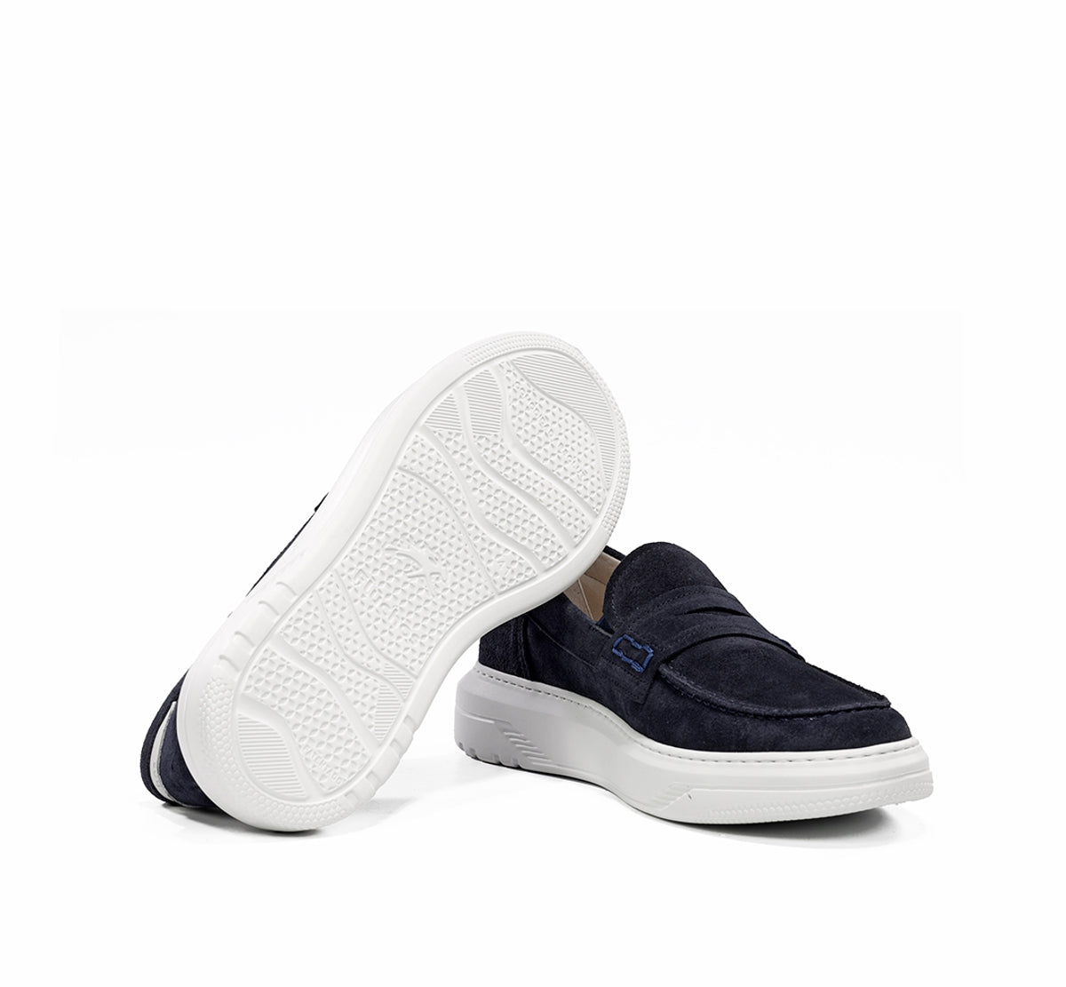 Fluchos Boston F2224 mocassin homme bleu confort