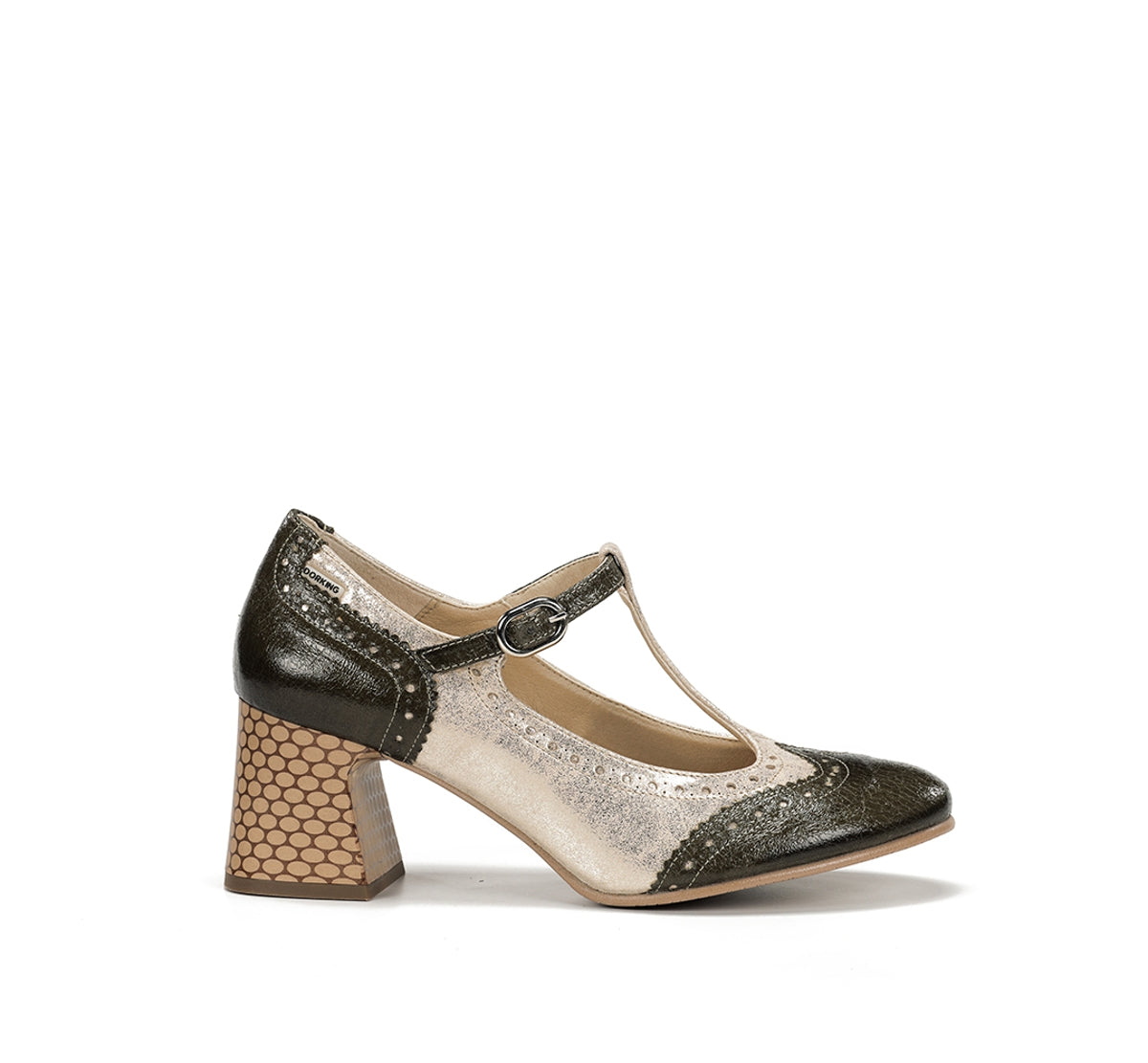 Dorking Daci D9677 chaussure vert femme talon