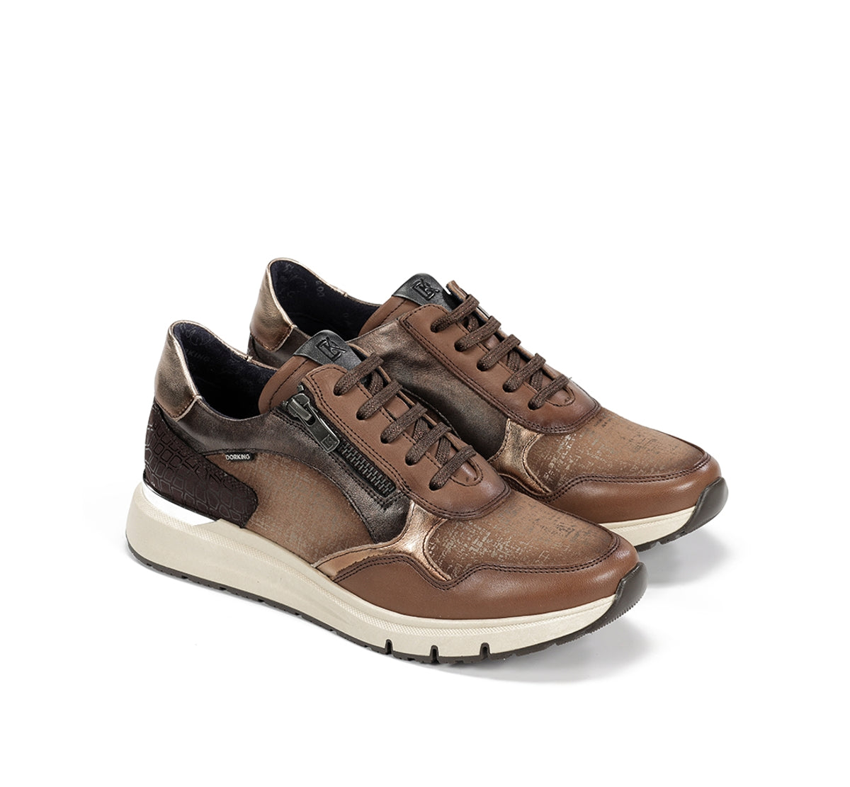 Dorking by Fluchos Serena D9213 baskets taupe femme ville