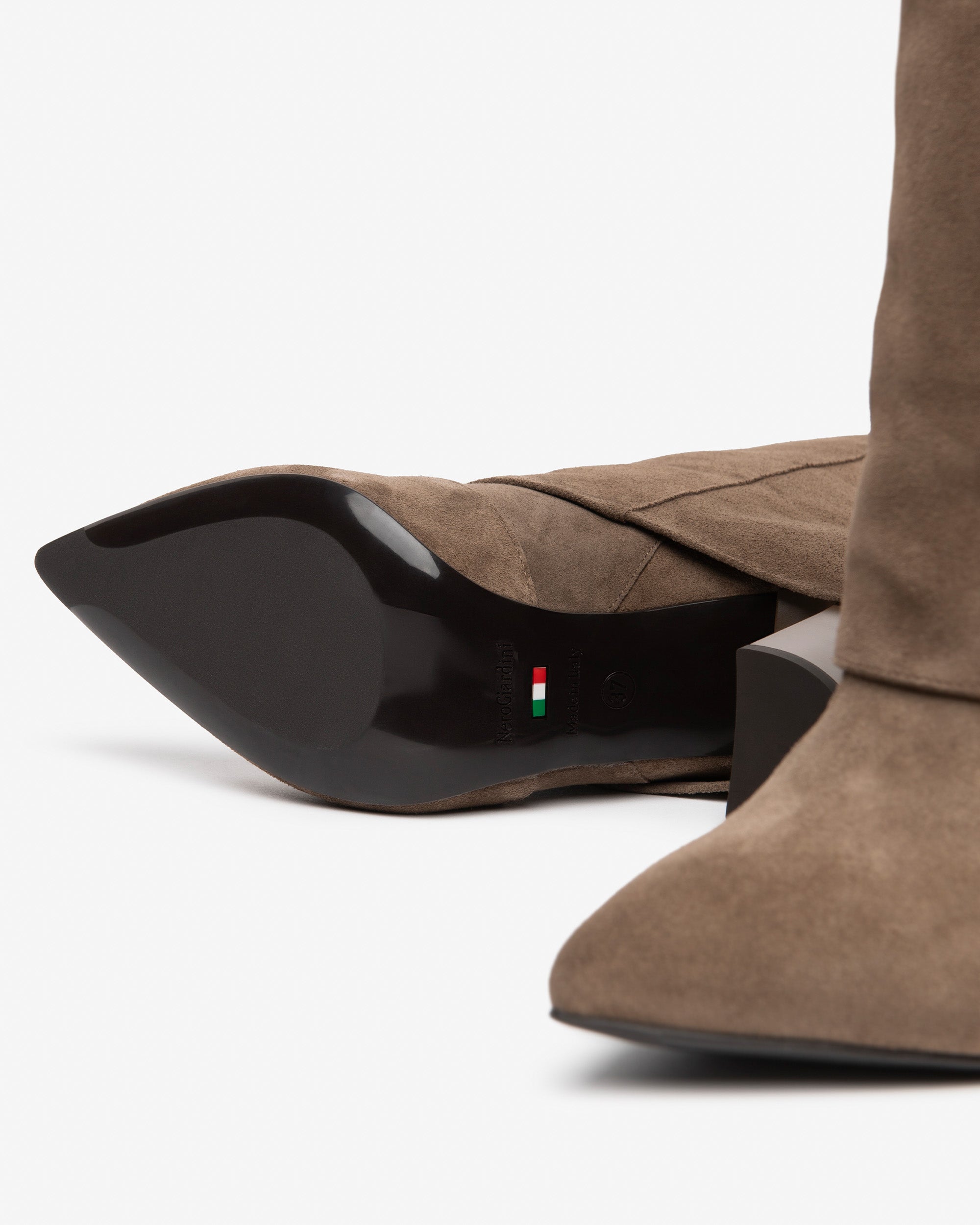 Nero Giardini Boots bottes femme daim talon 38