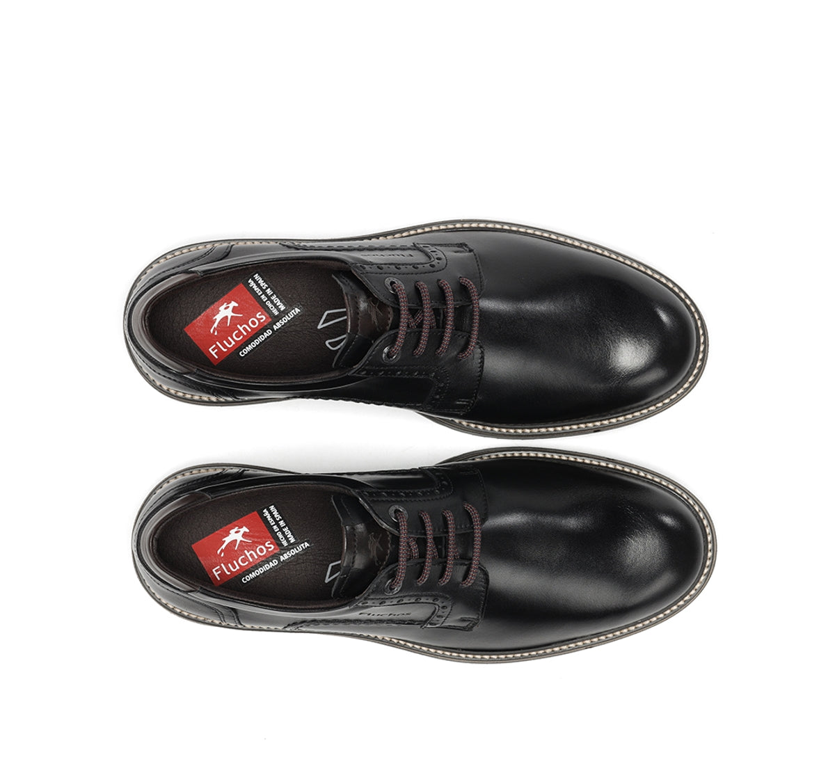 Fluchos Buggy F2319 chaussure noire homme cuir