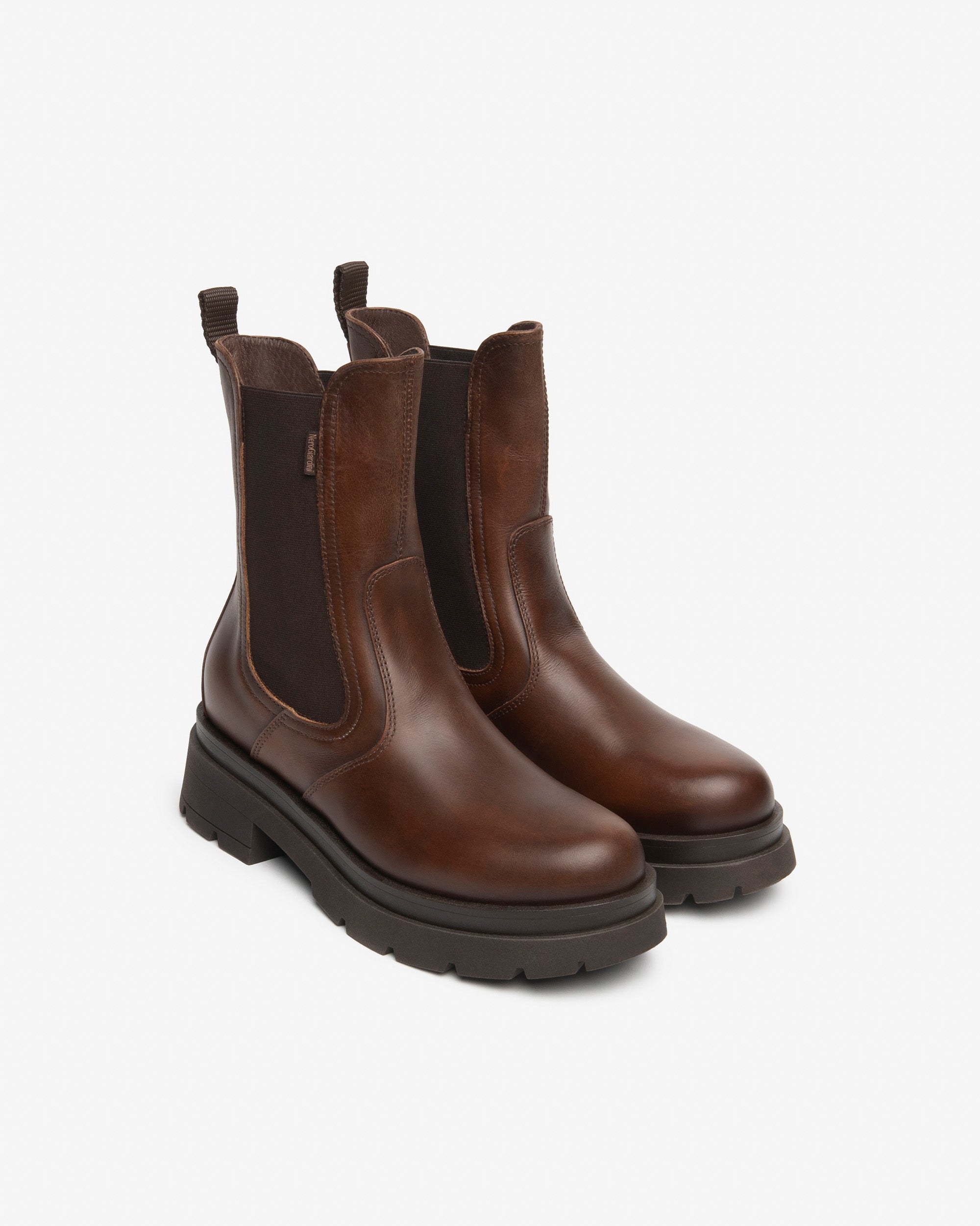 Nero Giardini Chelsea Boots bottines cuir femme talon 5 cm