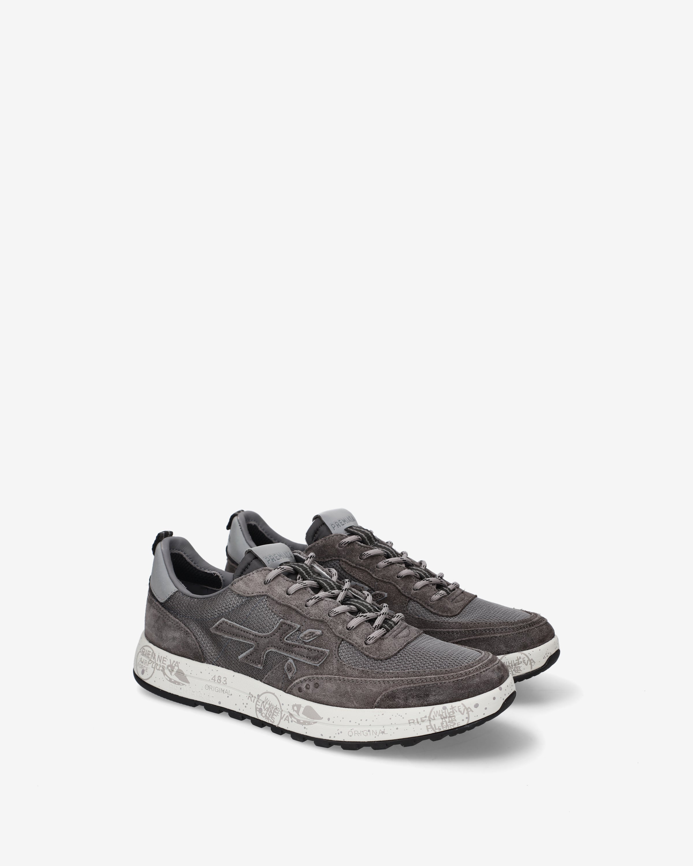 Premiata Nous 8668 sneakers maille gris anthracite