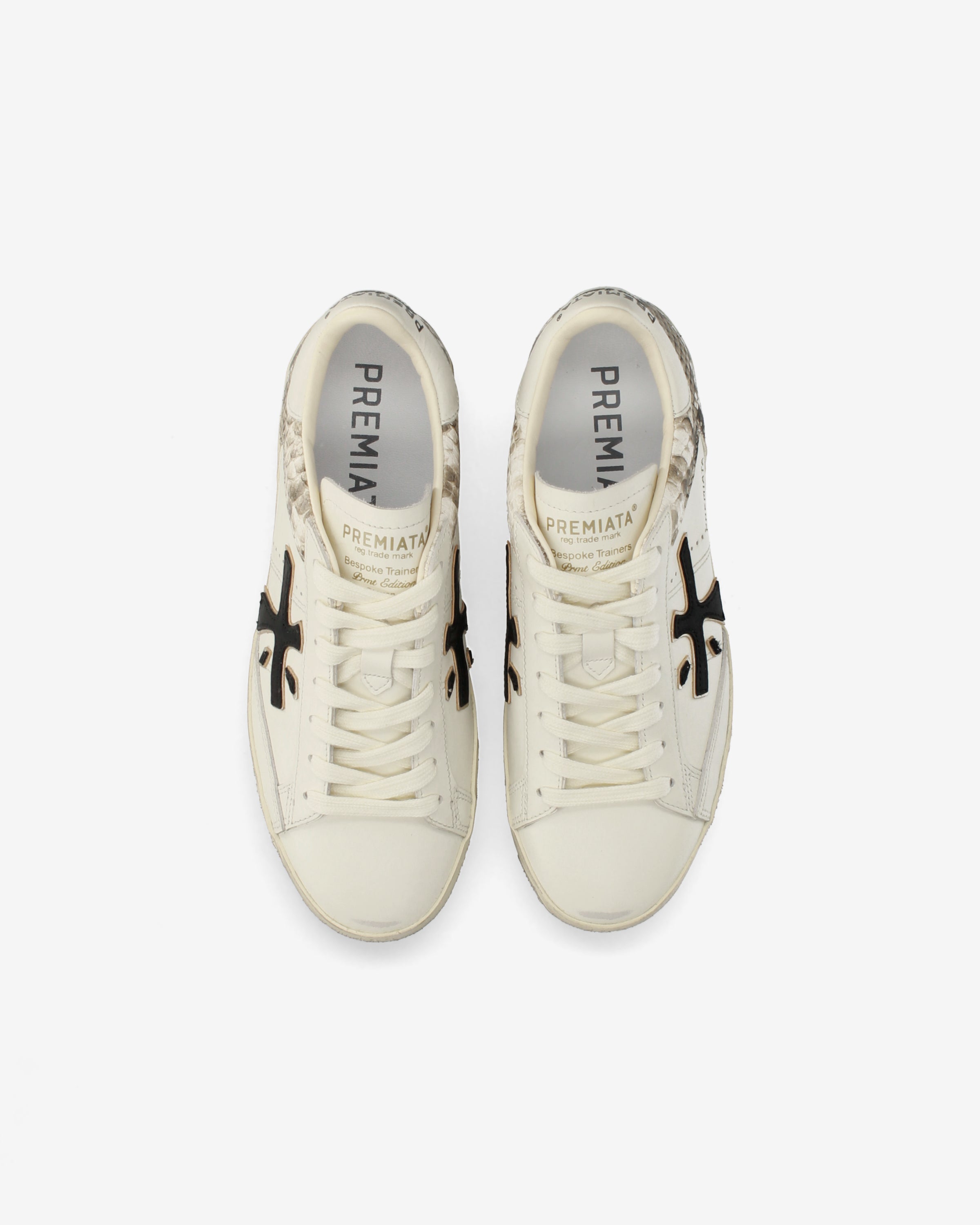 Premiata Stevend 8497 baskets cuir blanc cassé
