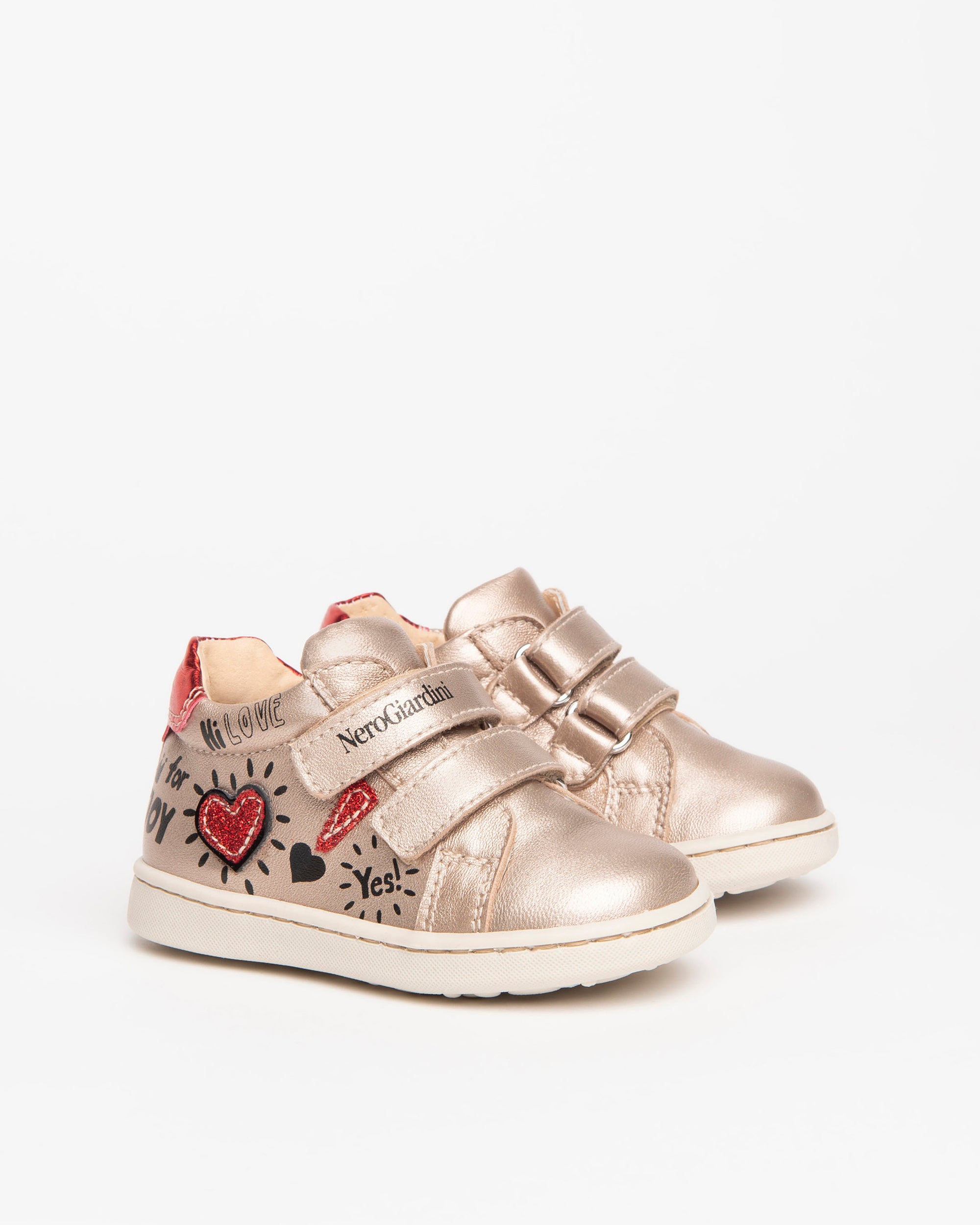 Nero Giardini Sneakers baskets cuir bébé fille blanc