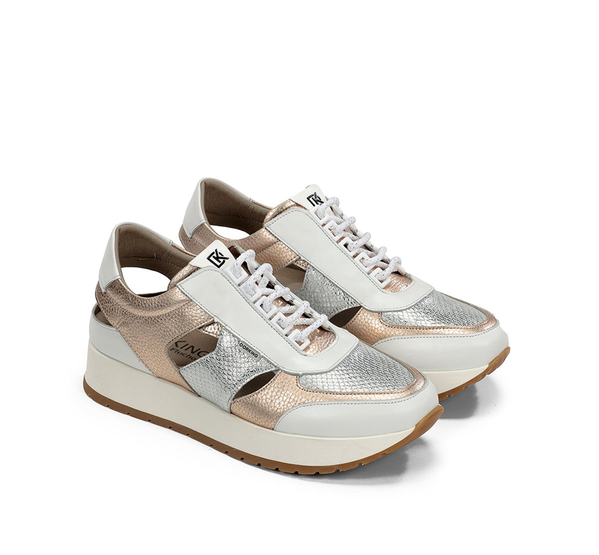 Dorking by Fluchos Split D9475 baskets femme doré