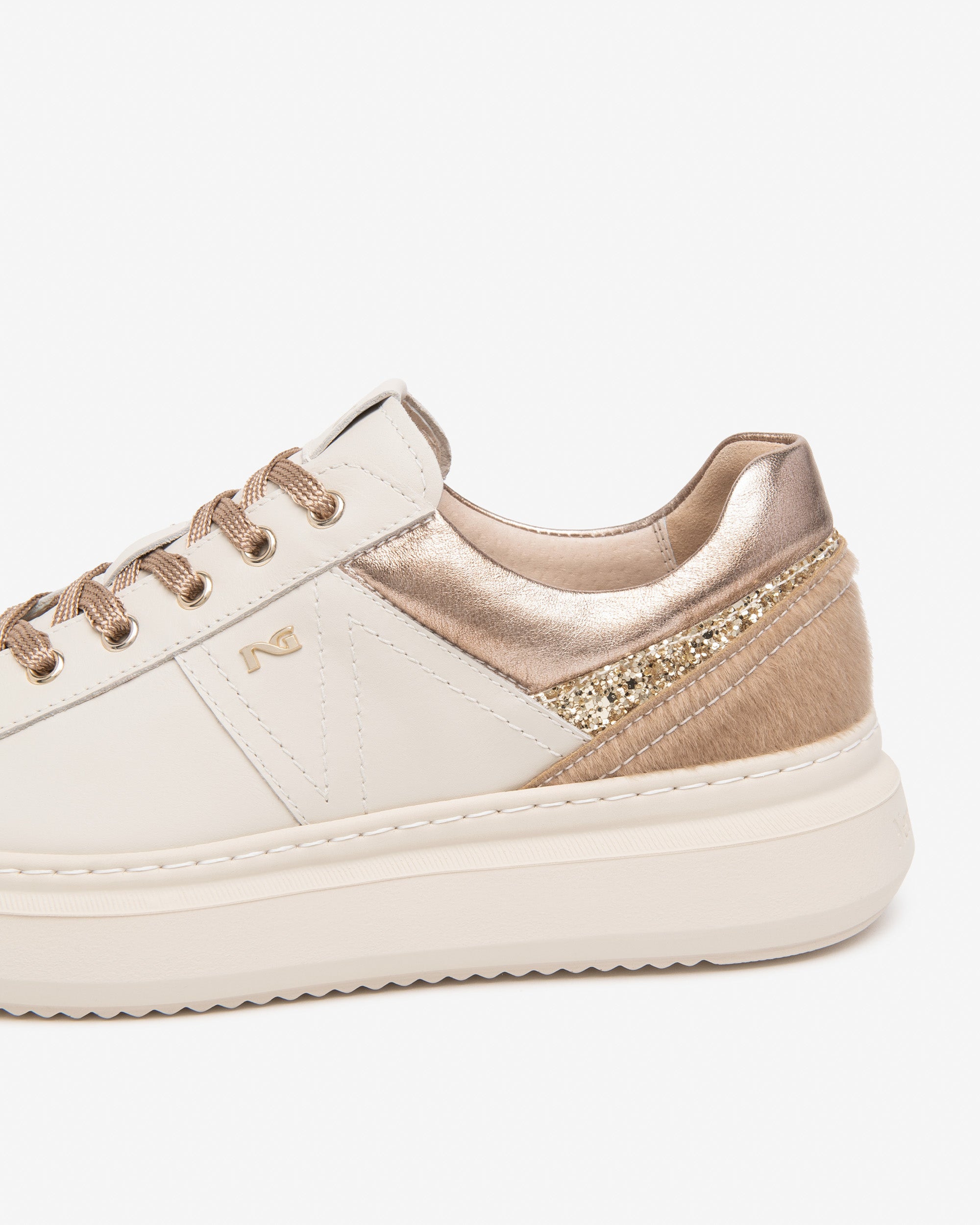 Nero Giardini Sneakers Cuir Femme Plateforme 40 mm