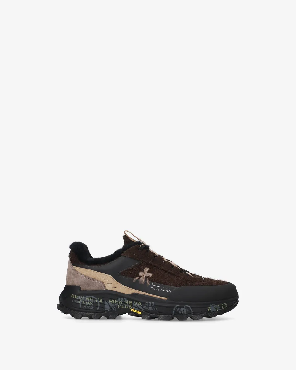 Premiata Devin 500M baskets marron foncé Vibram