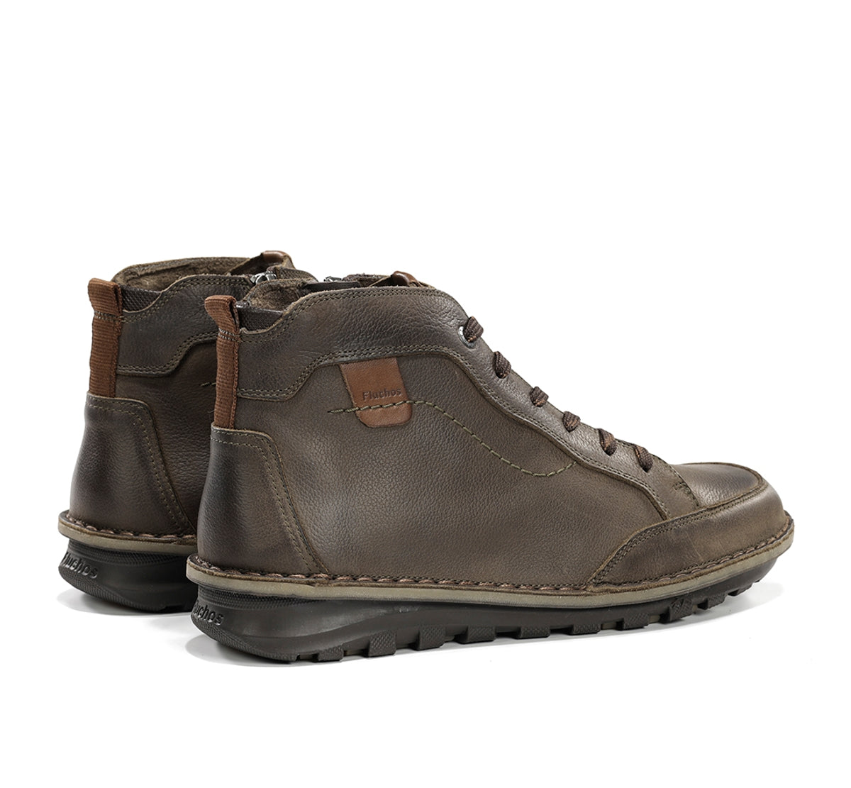 Fluchos Alvin F2261 bottine vert cuir à lacets