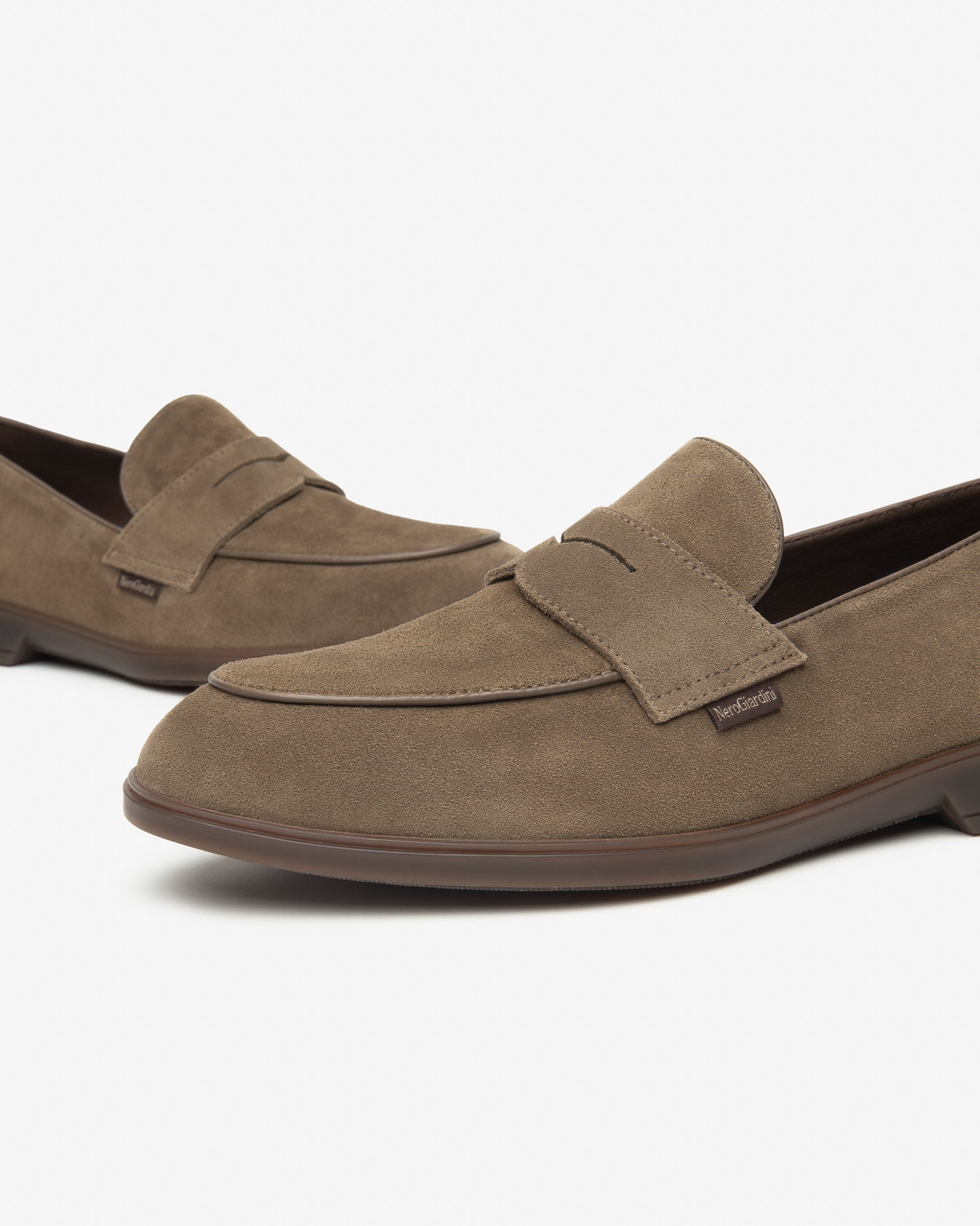 Nero Giardini Loafers Mocassins Daim Homme Confort