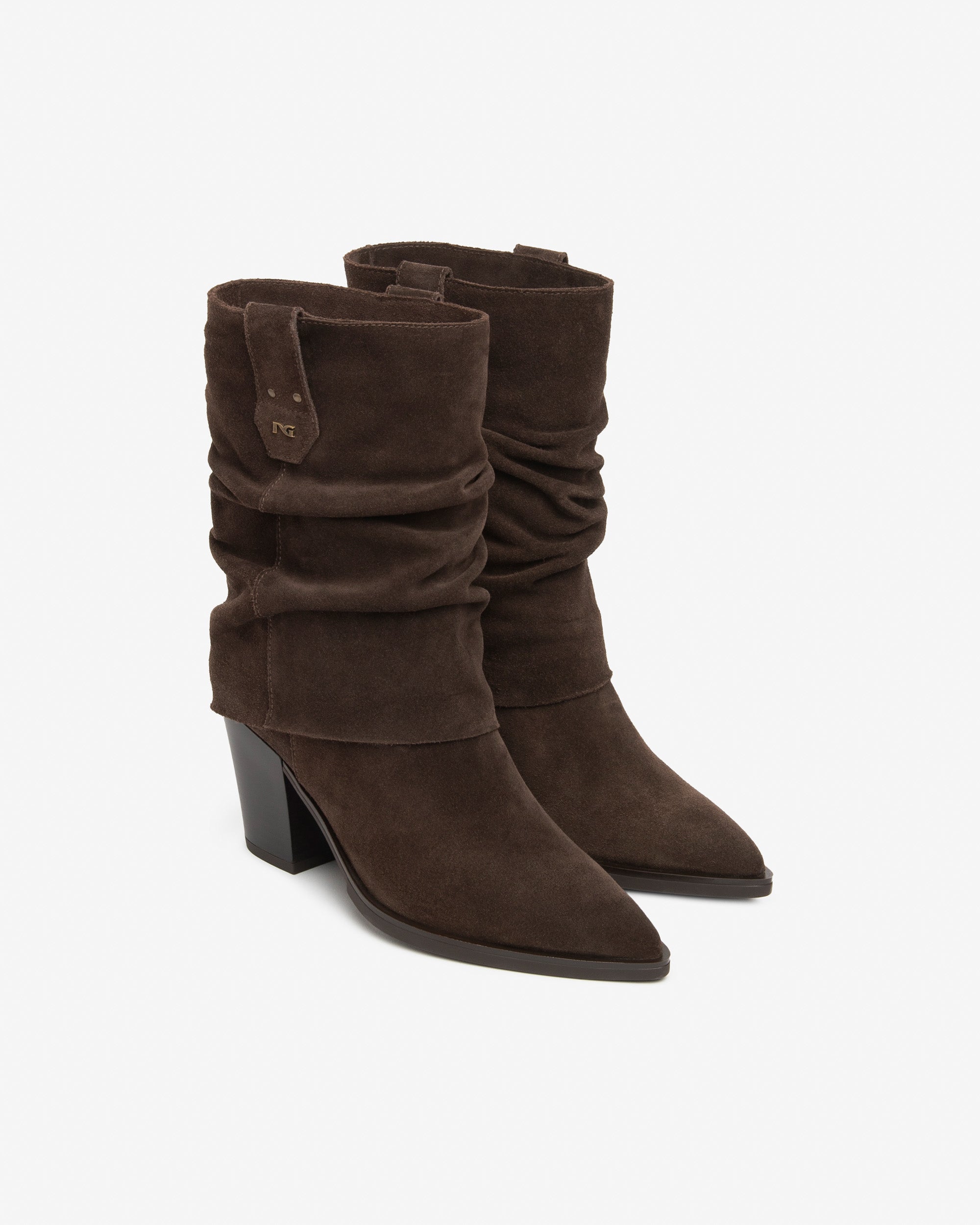 Nero Giardini Boots bottes daim femme western talon 80