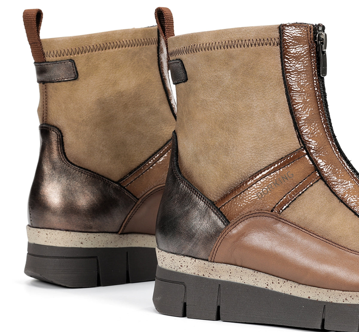 Fluchos Dorking India D9331 bottines femme marron cuir