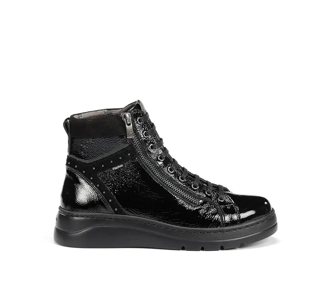 Fluchos Pompas F2250 bottines femme noir cuir léger