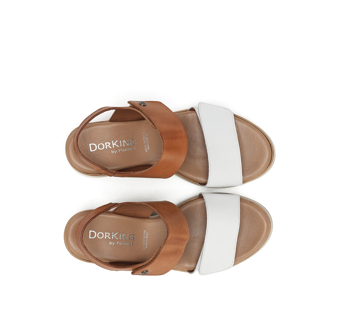Fluchos Dorking Prince D9643 sandale blanche plateforme